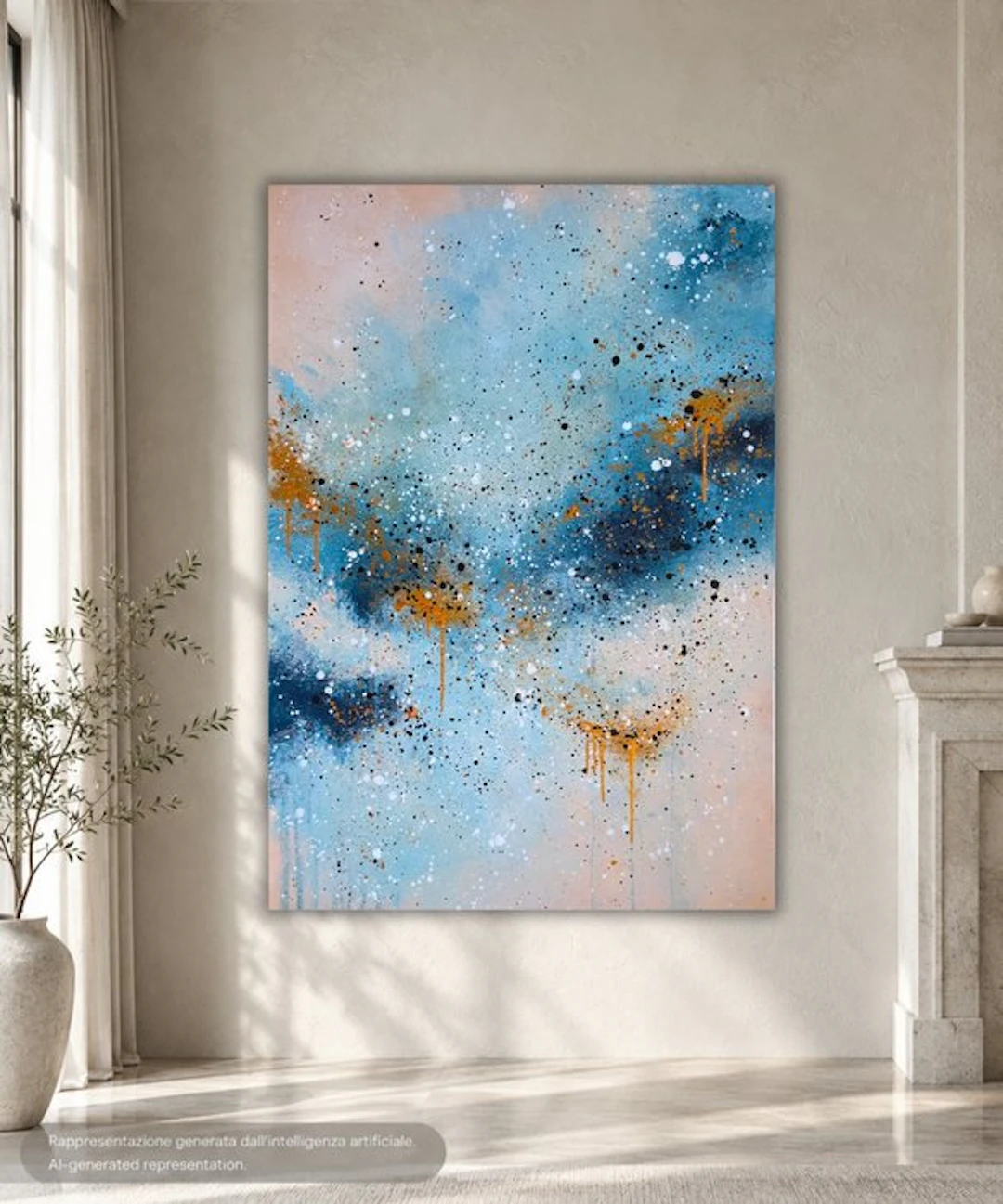 Enrica Ciffo - Blue Gold - XL | Arte moderna