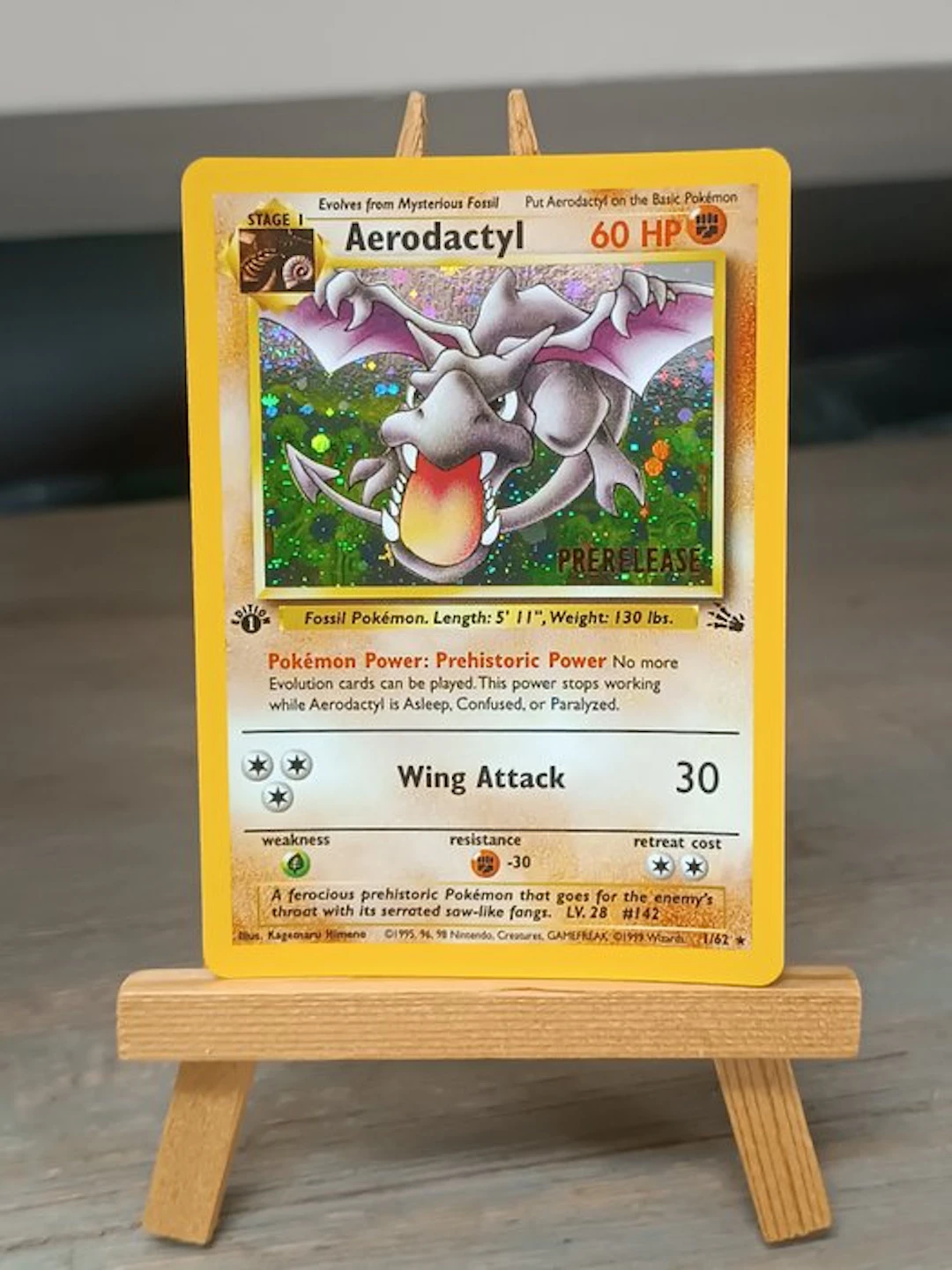 Pokémon - 1 Card - Aerodactyl first edition Prerelease...