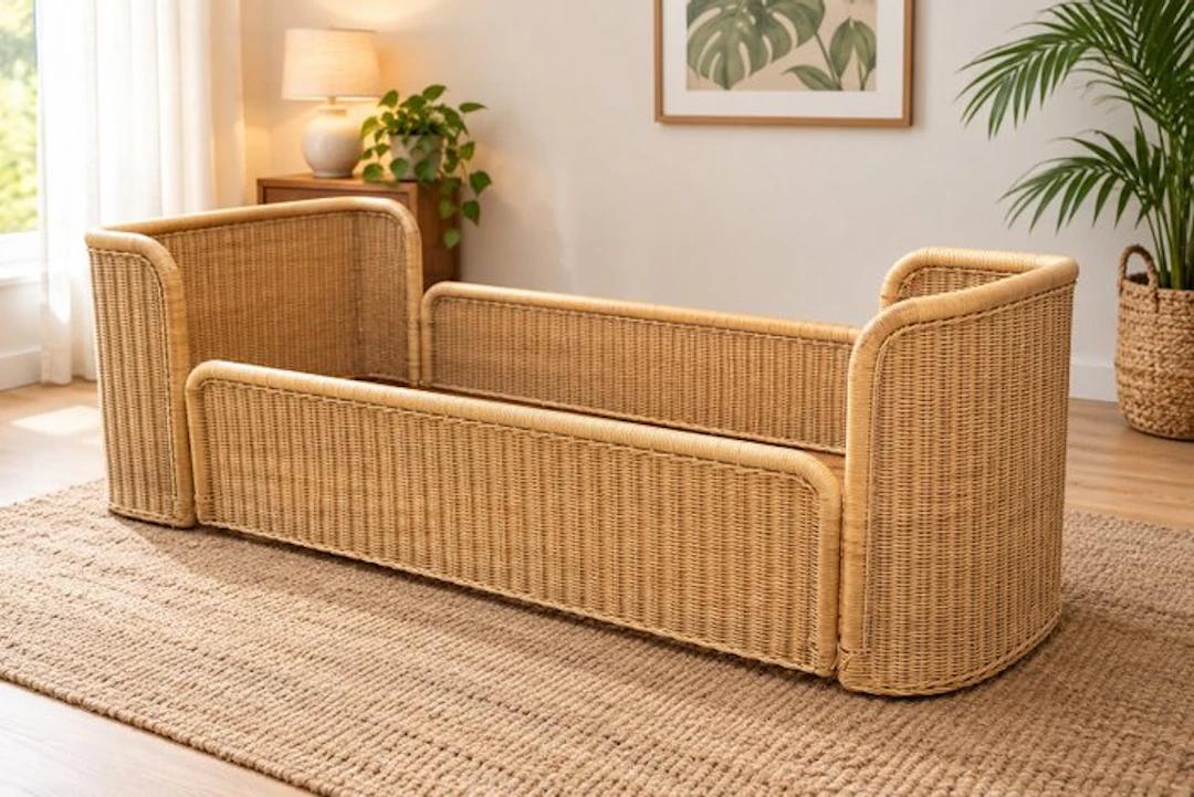 Adalberto dal lago for germa - Adalberto dal lago - Bed - Rattan