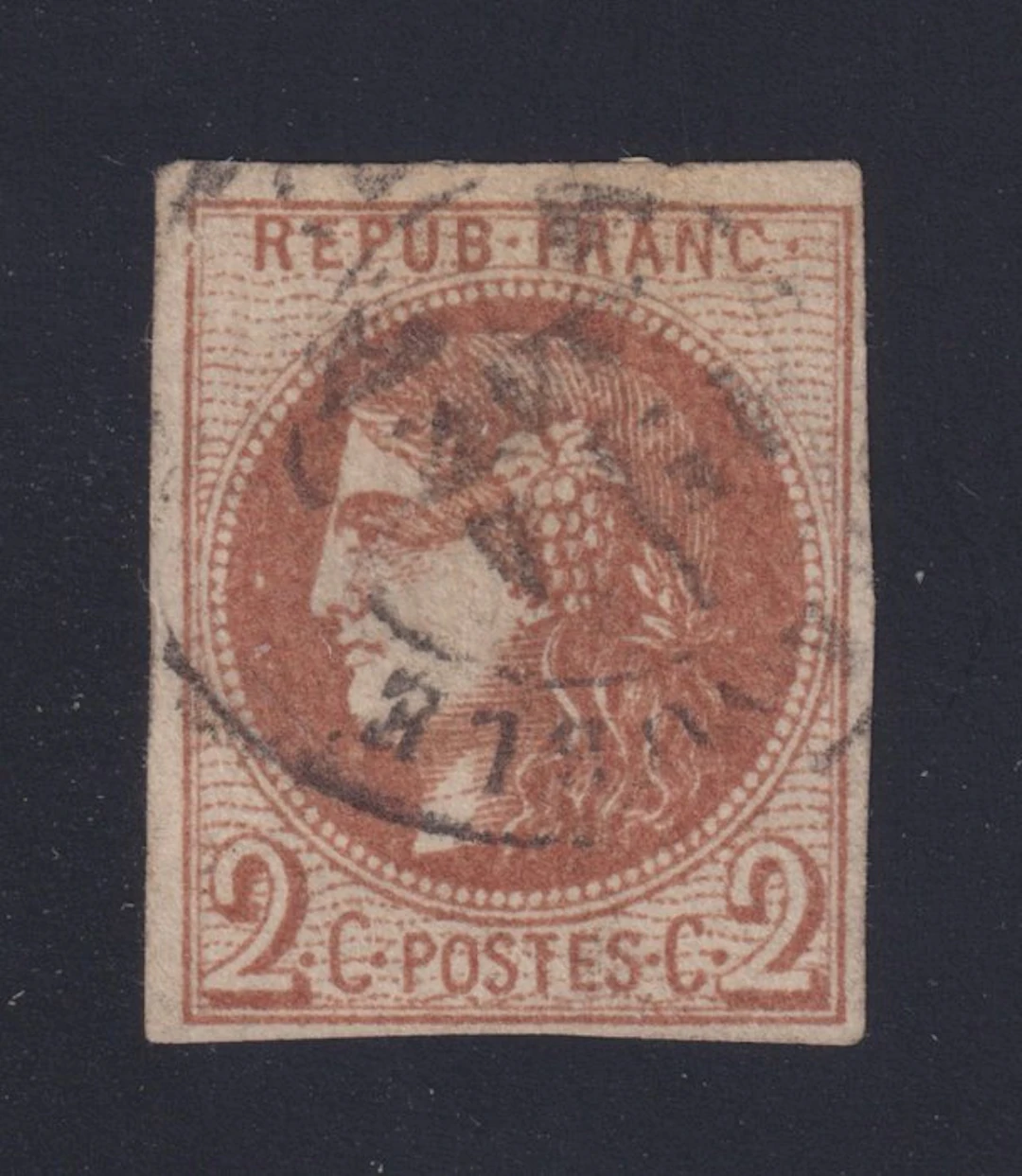 France 1870 - Bordeaux issue No