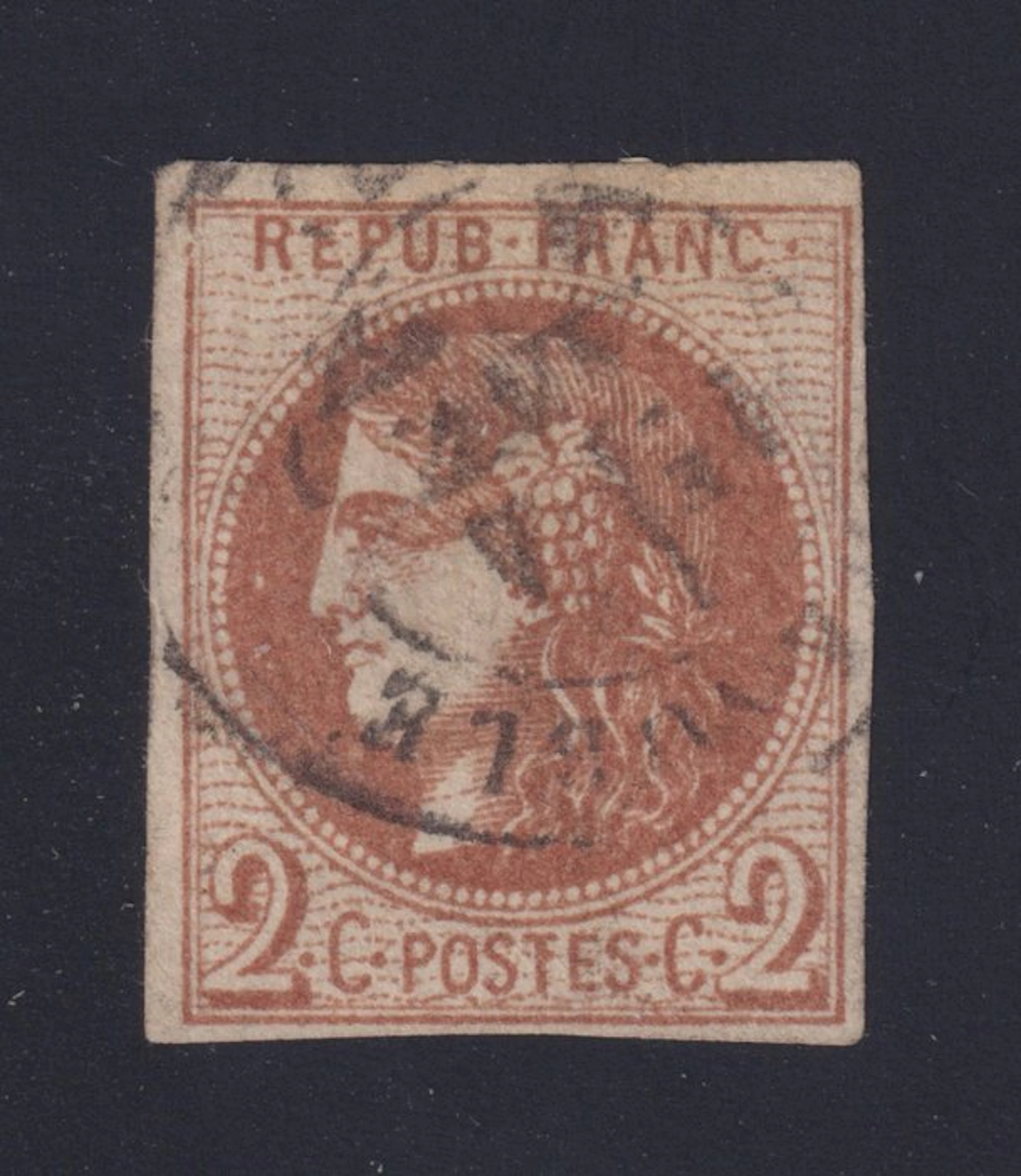 France 1870 - Bordeaux issue No