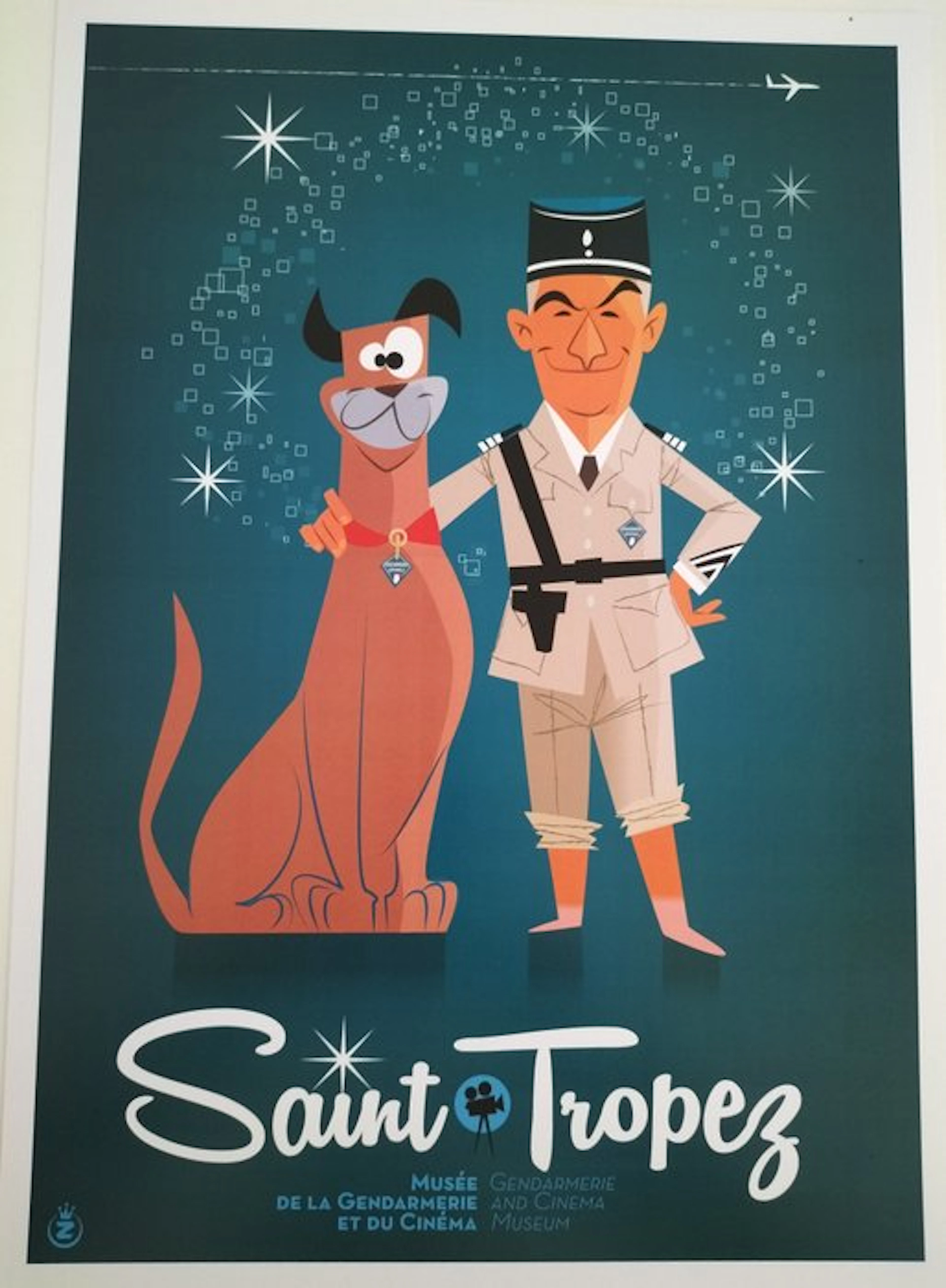 Monsieur Z - Saint tropez - Poster Musée de la gendarmerie- Année 2016
