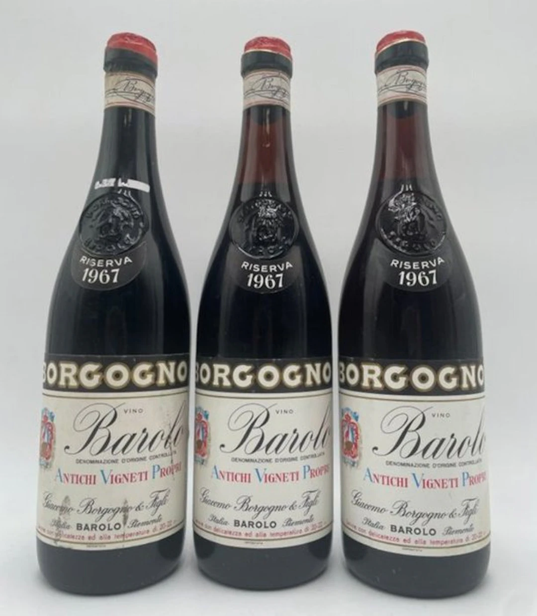 1967 Giacomo Borgogno - Barolo Riserva - 3 Bottles (0.72L)
