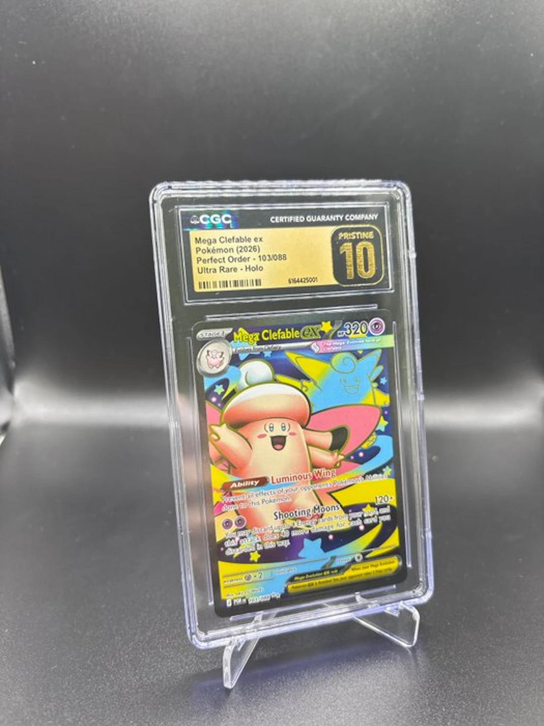 Pokémon - 1 Graded card - Clefable 103 Perfect Order Full art - CGC Pristine 10