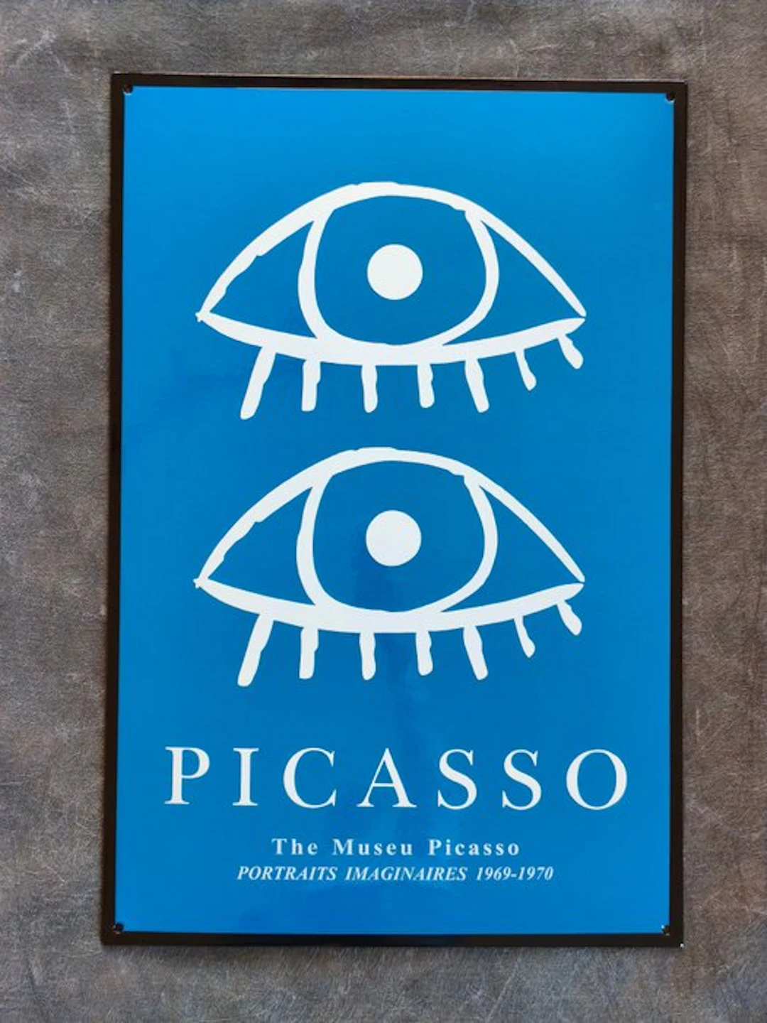 Picasso Ausstellung - enamel sign Picasso Ausstellung...