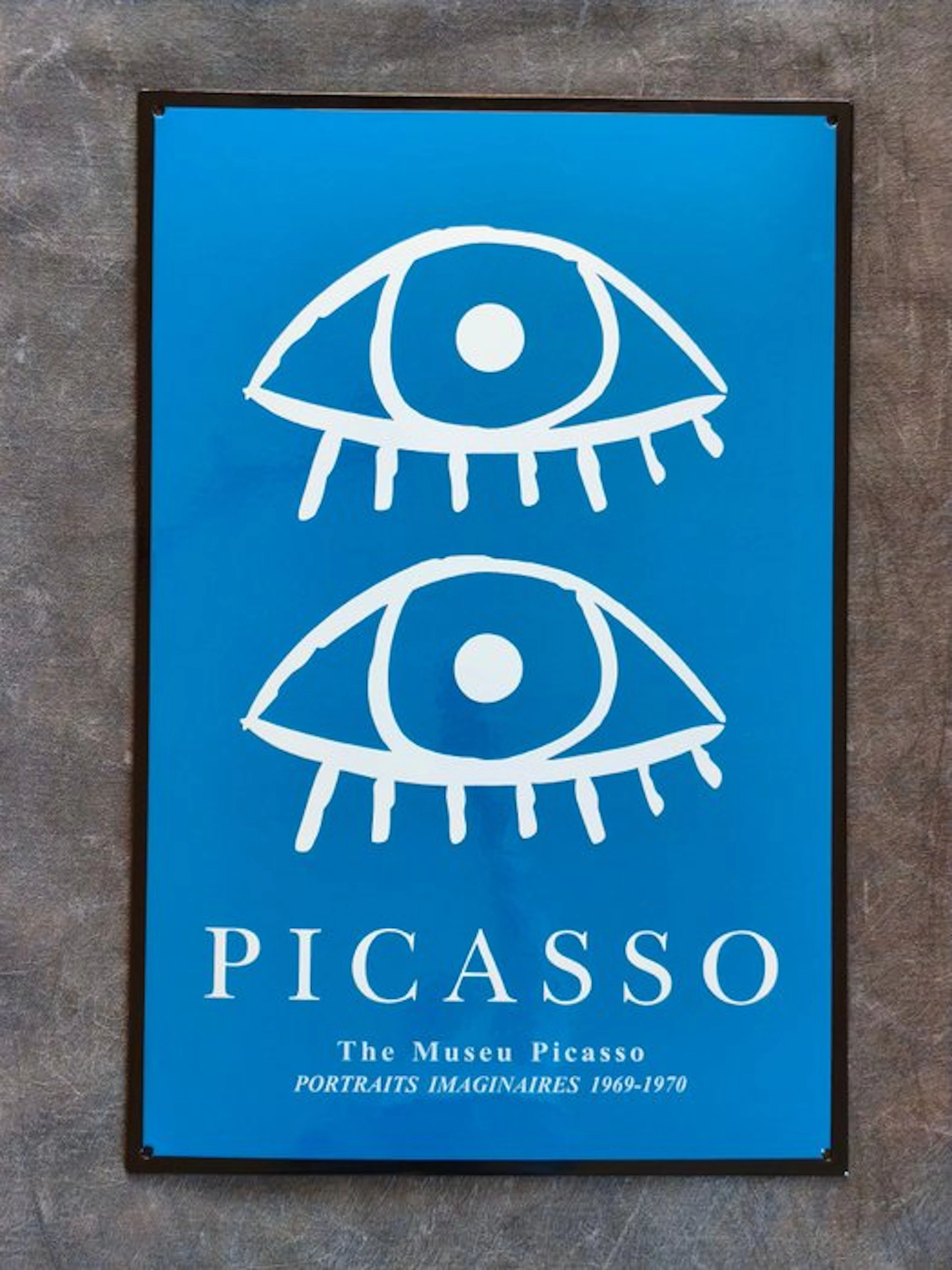 Picasso Ausstellung - enamel sign Picasso Ausstellung...