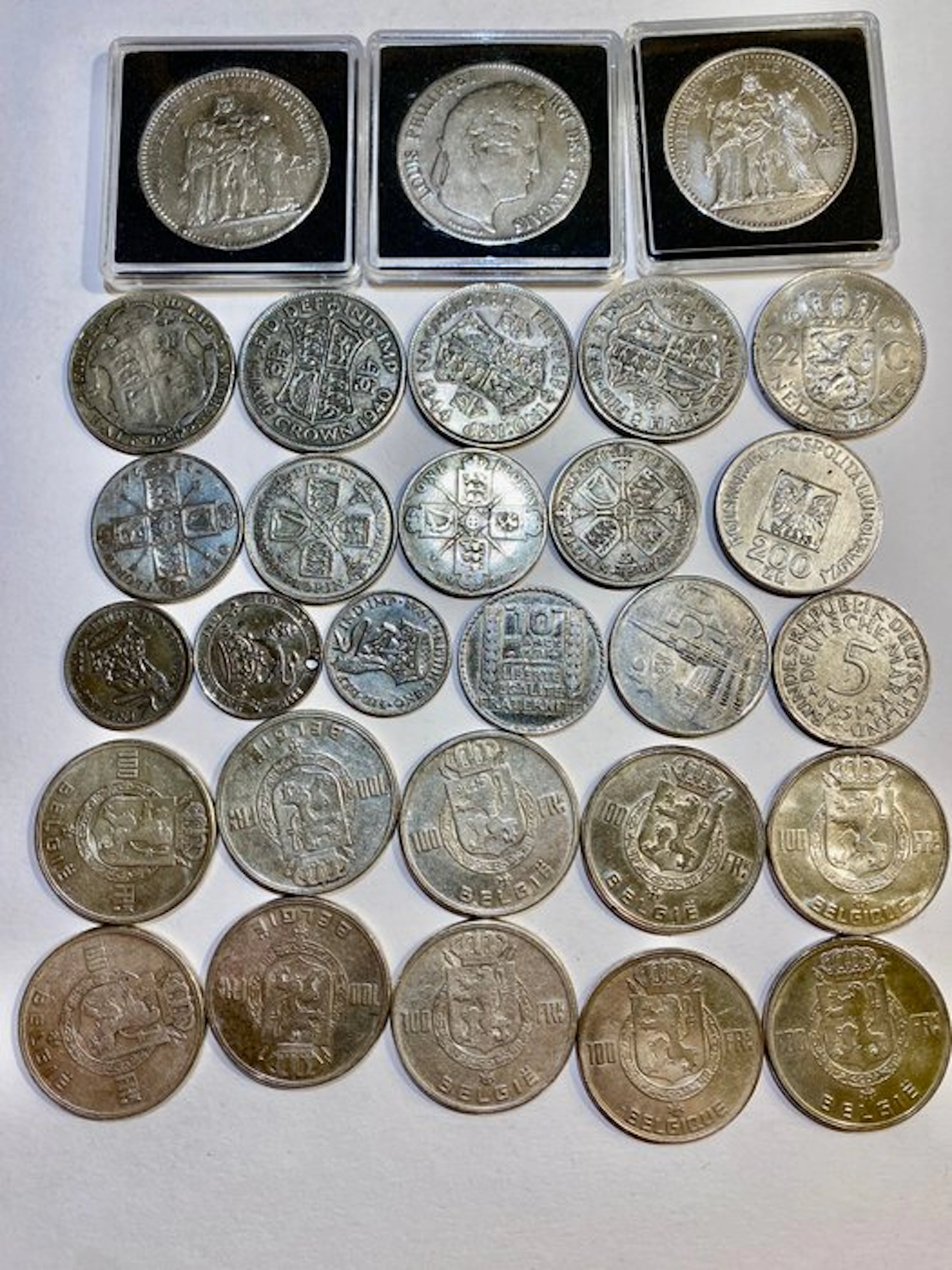 England, Netherlands, Belgium, Poland, Germany.
