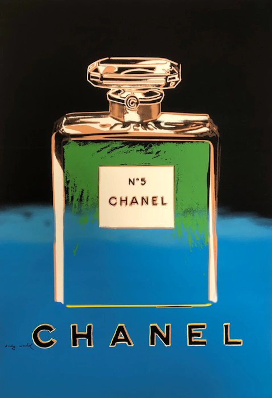 Andy Warhol - Chanel N. 5: Blue/Black - 1990s