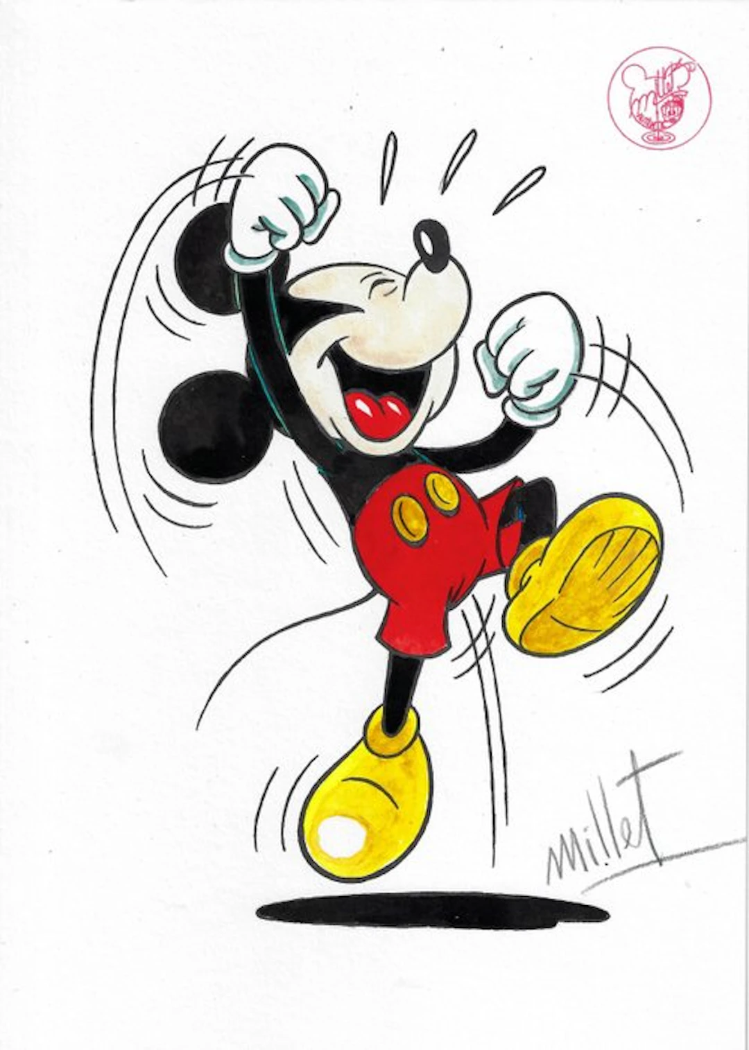 Millet - 1 Watercolour - Mickey Mouse - Vintage Style - 2026