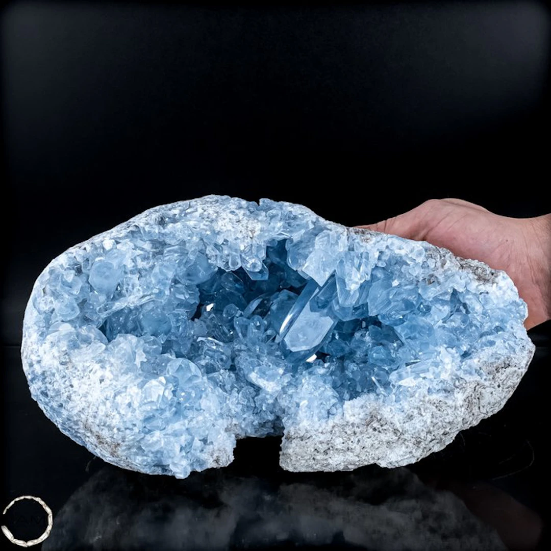Celestine Druse – Heaven on Earth in Crystal Form Geode- 6521.22 g