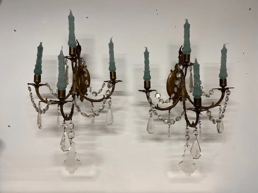 Candleholder wall candle holders (2) - Metal