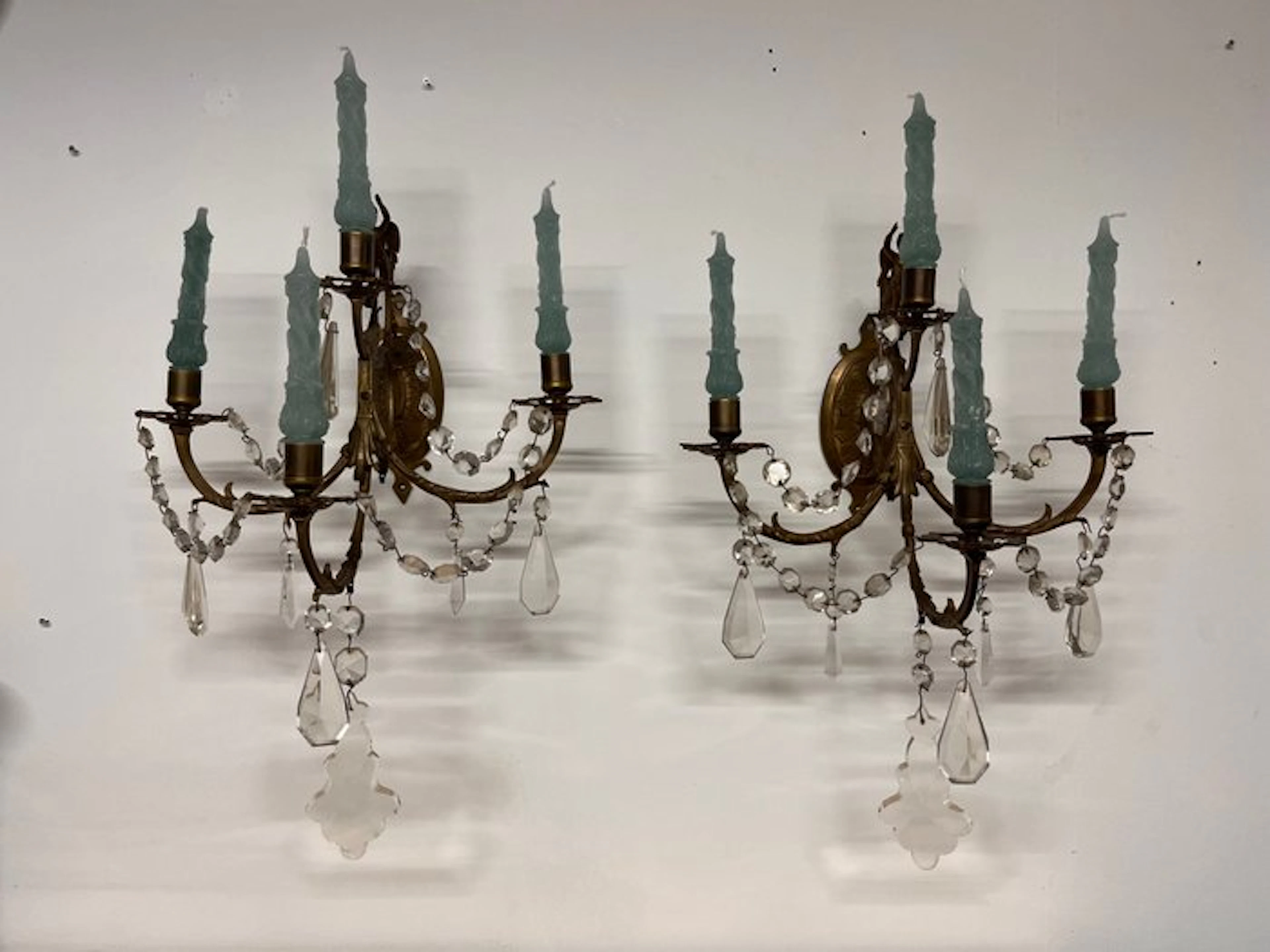 Candleholder wall candle holders (2) - Metal