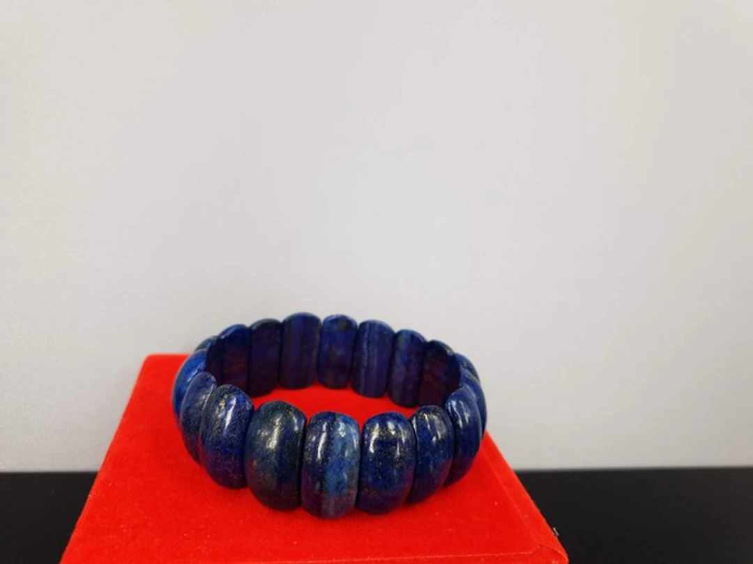 Natural Lapis Lazuli Circuit: 16,5 cm - 17,5 cm - Bracelet