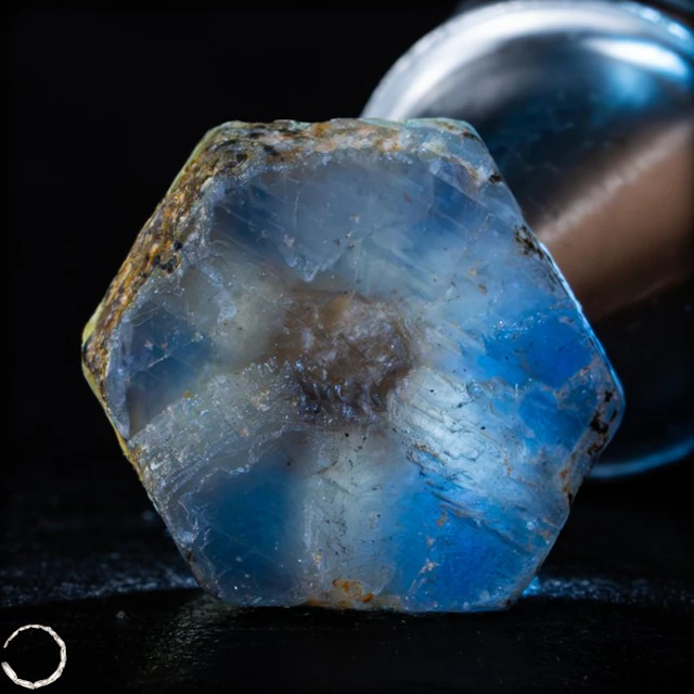 Natural star sapphire rough – Blue-gray color zoning with...