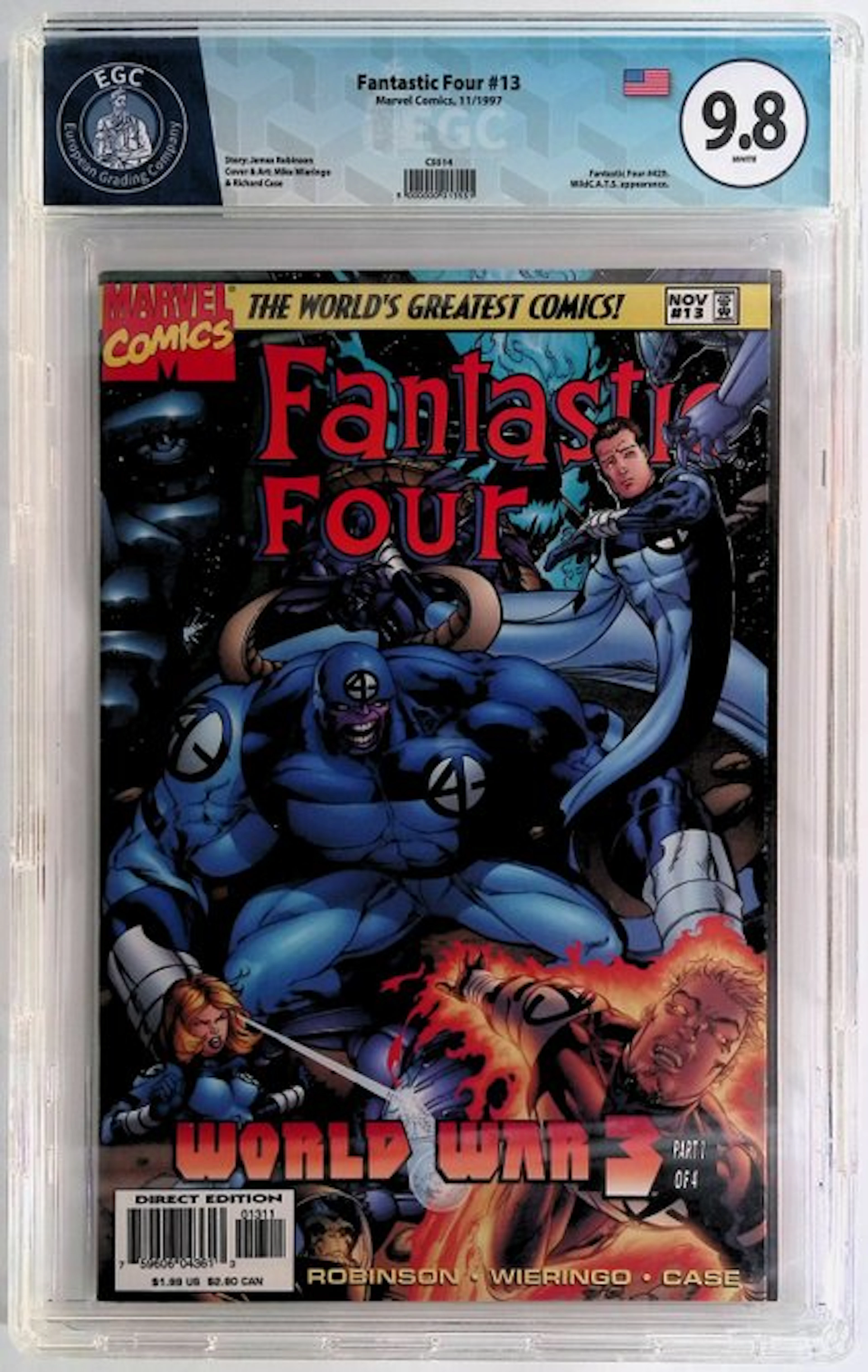 Fantastic Four #13 - EGC 9.8 - 1 Graded comic - First edition - 1997