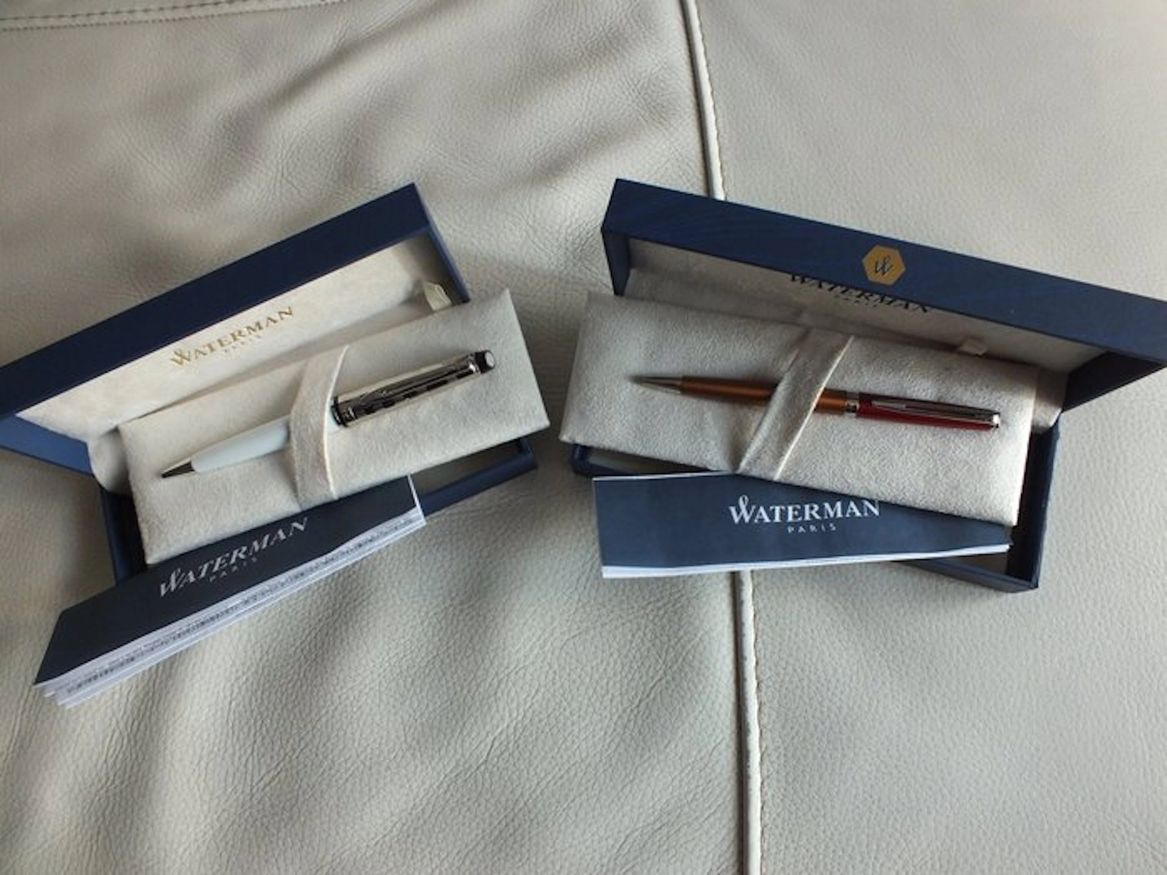 Waterman - 2 penne 1 Waterman Expert Deluxe /bianco /1...