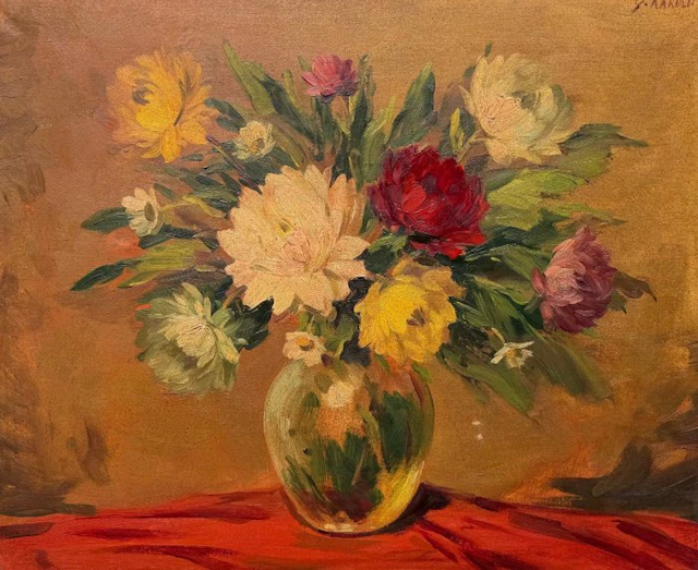 Gino Karolyi (XX) - Bouquet au fleurs