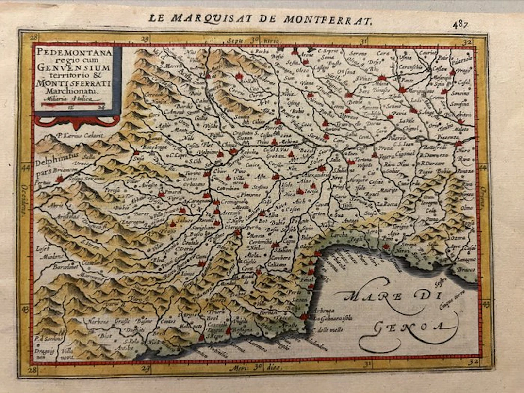 Italy - Piedmont / Liguria; Gerardus Mercator (Gerardo Mercatore