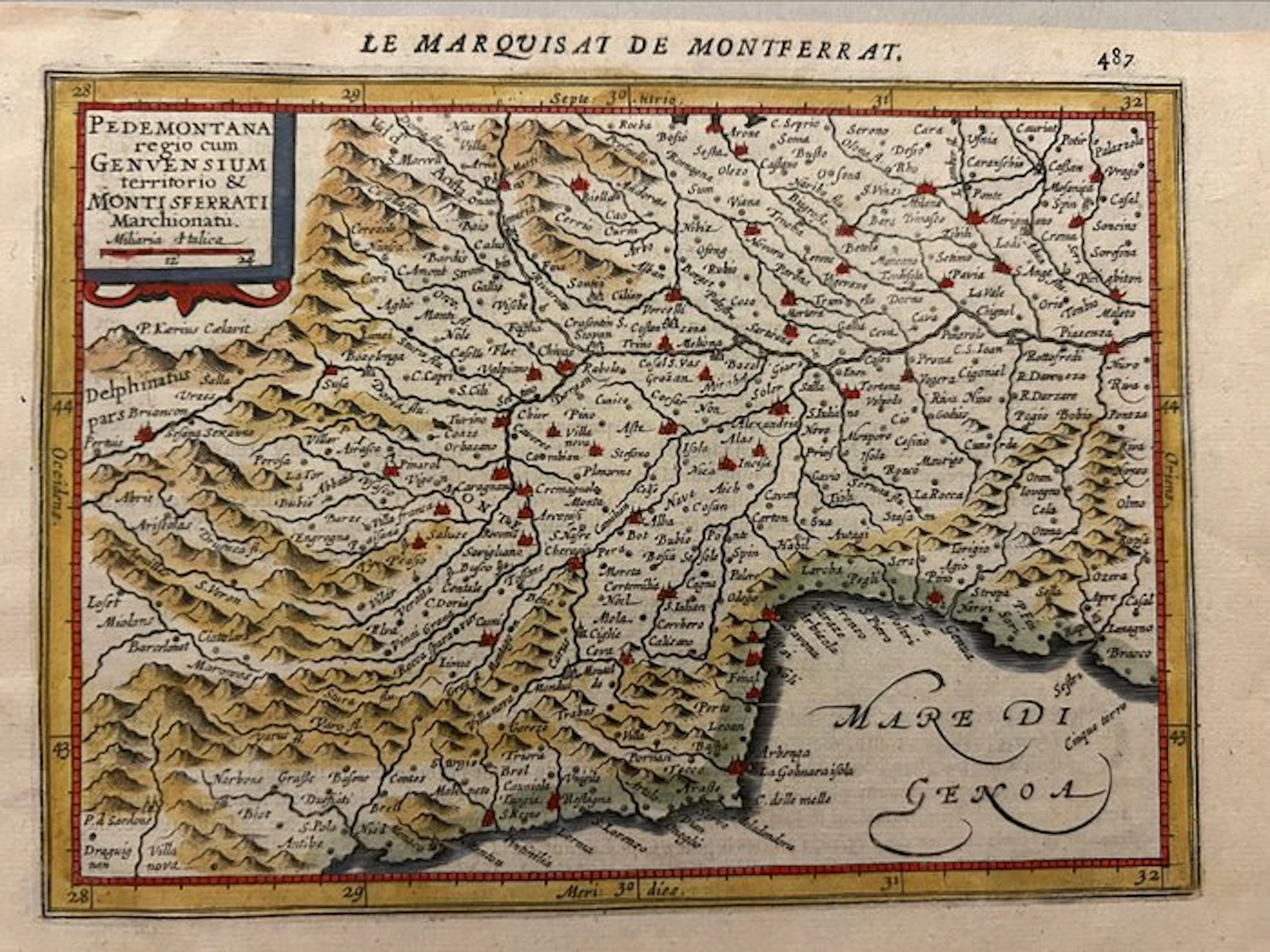 Italy - Piedmont / Liguria; Gerardus Mercator (Gerardo Mercatore