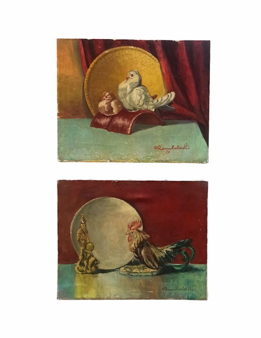 Italian school (XX) - Metafisica - Firmato Rambaldelli
