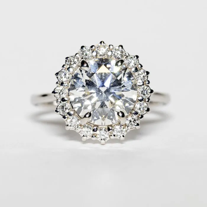 No reserve price - Engagement ring - 18 kt