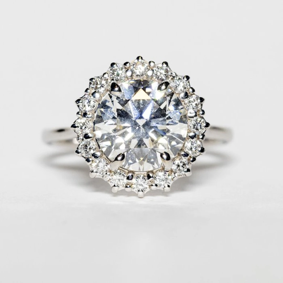 No reserve price - Engagement ring - 18 kt