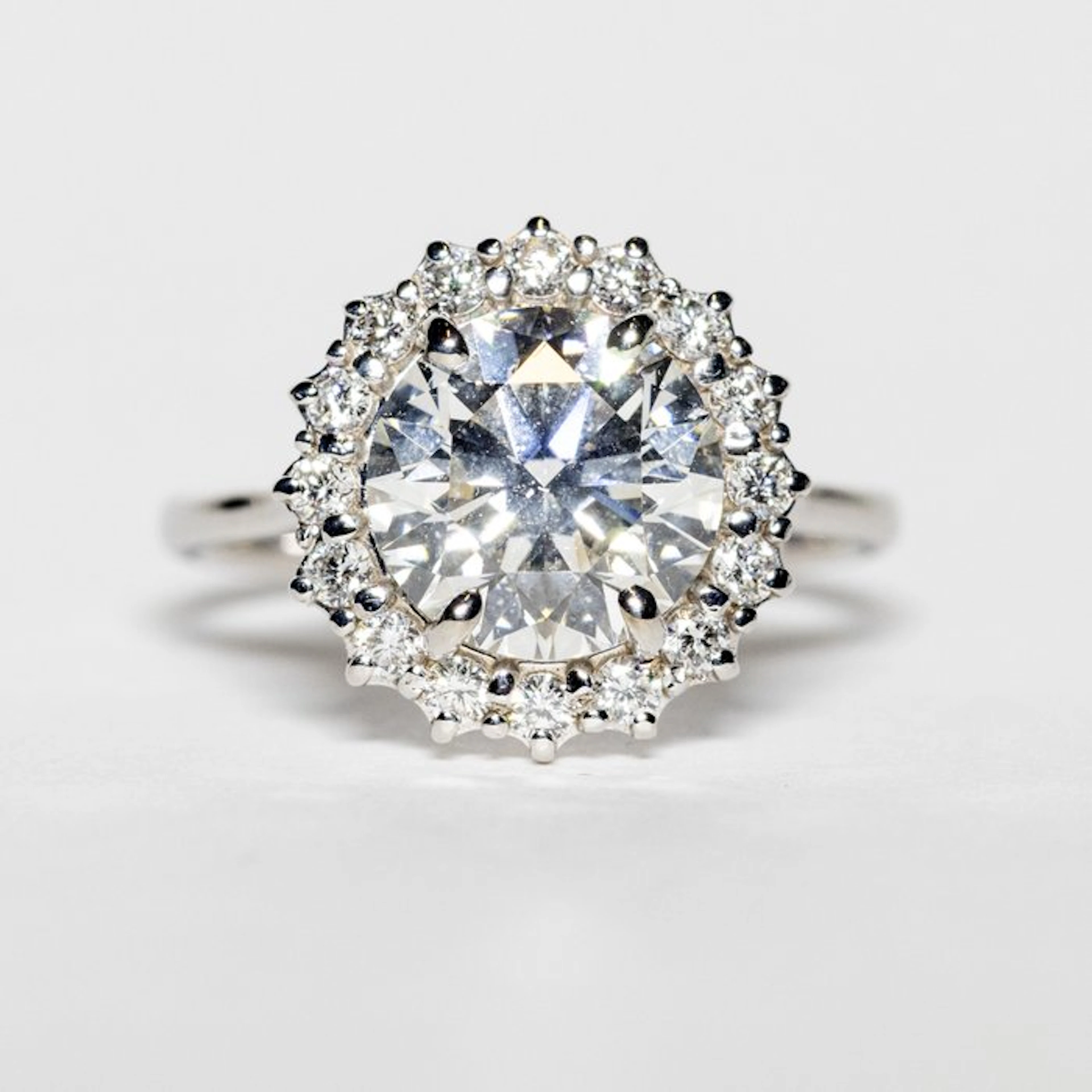 No reserve price - Engagement ring - 18 kt