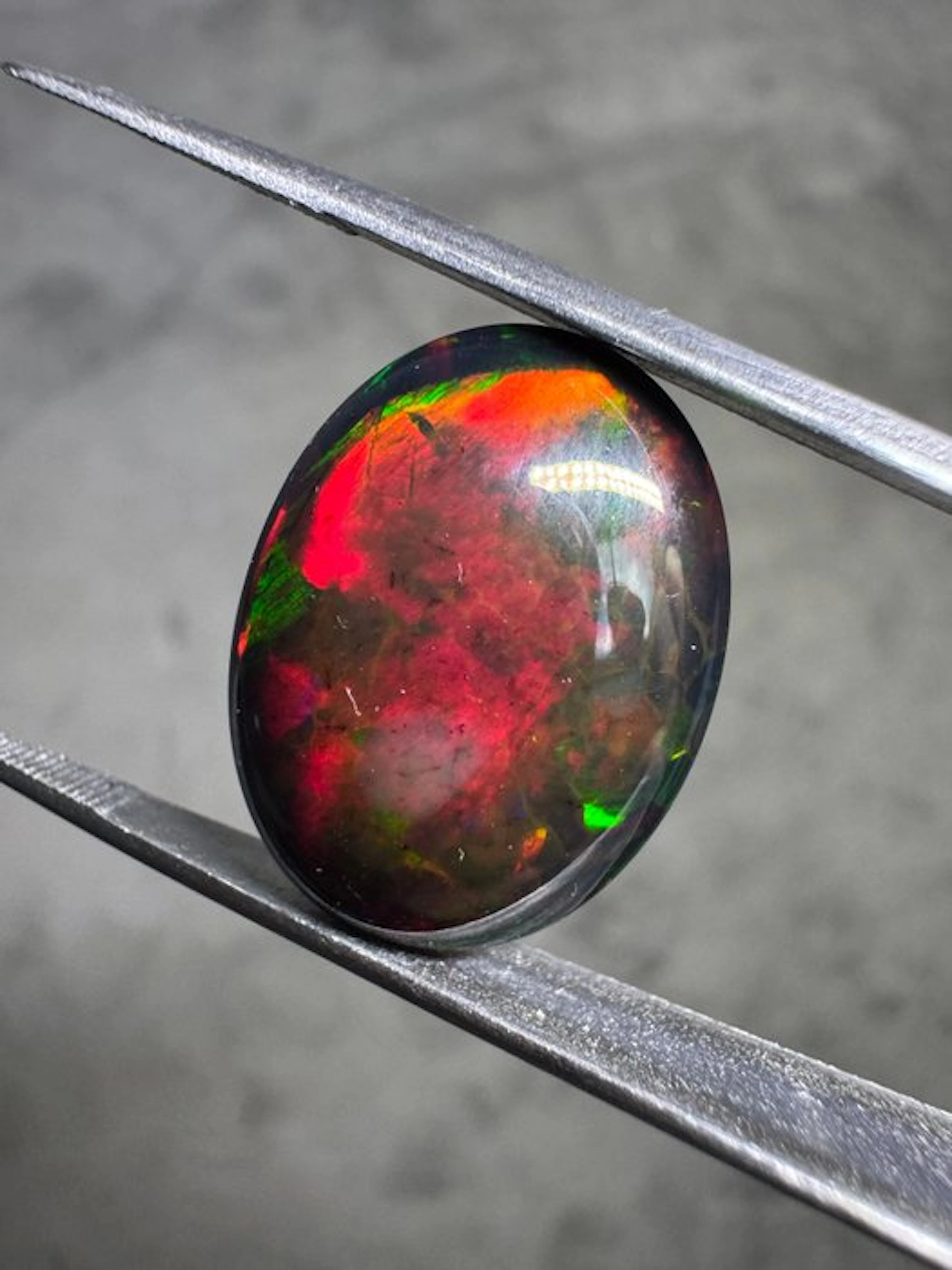 Top quality! Natural black opal from Ethiopia
