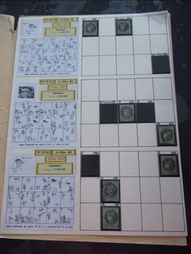 France 1870 - Start of planing for Bordeaux 1C - Yvert n°39