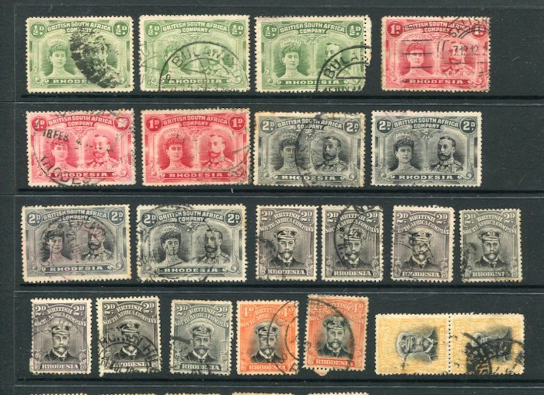 Rhodesia and Nyasaland - RHODESIA & NYASALAND Old M&U Collection 350 Stamps