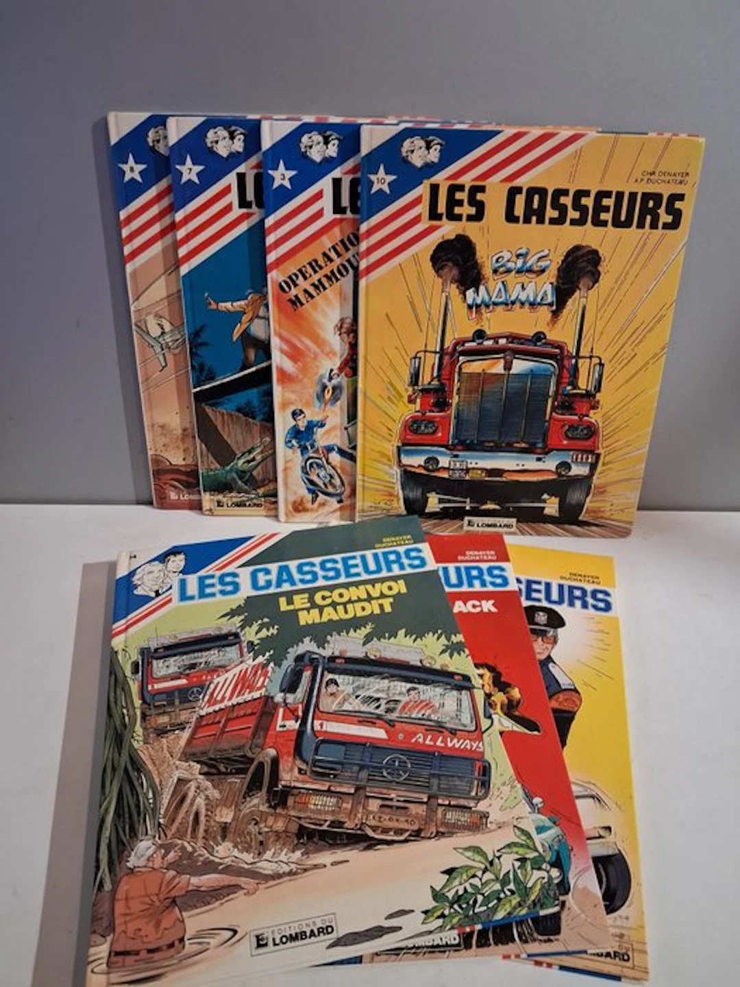 Les Casseurs - 7x C - 7 Album - First edition - 1978/1987
