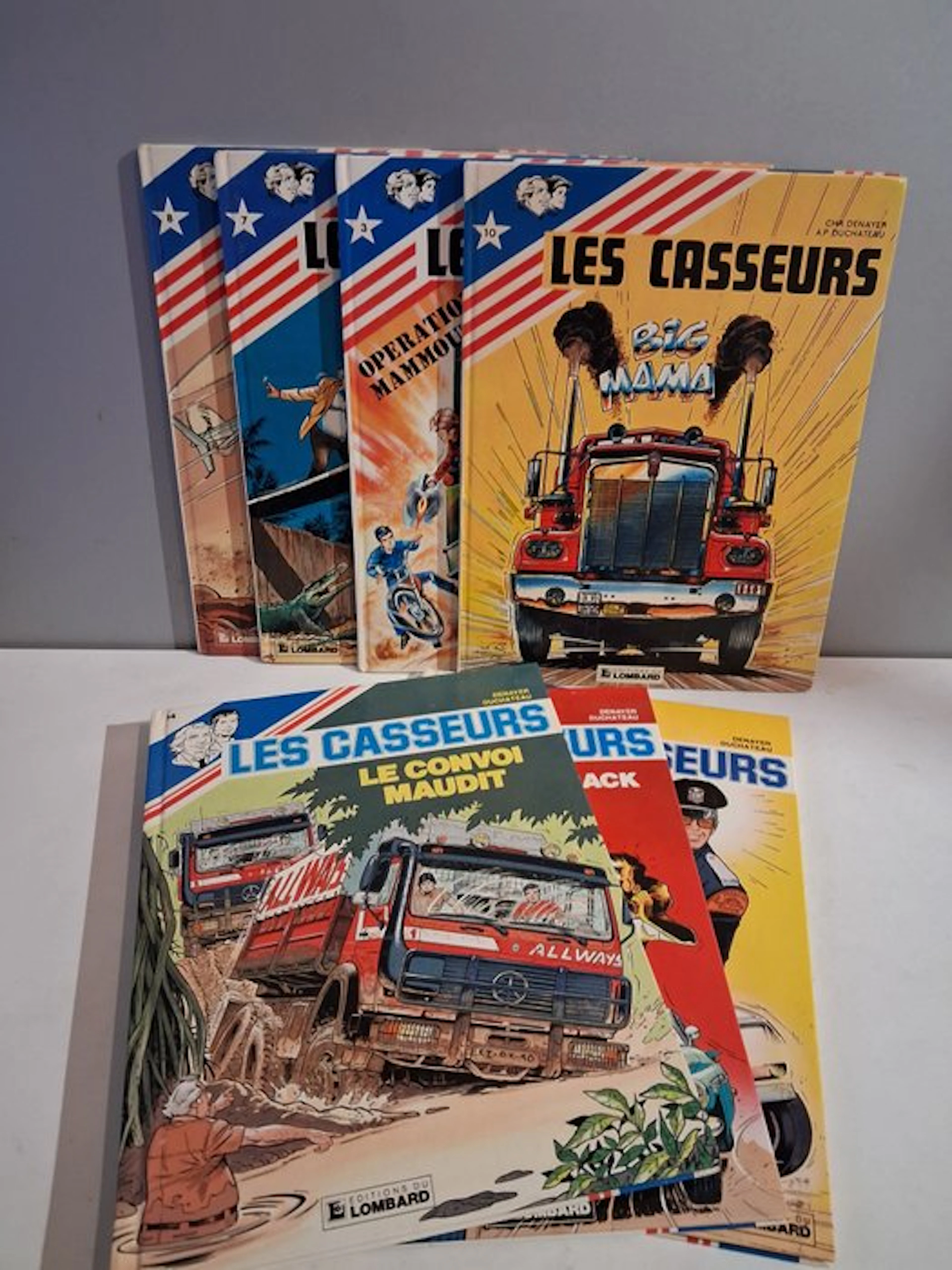 Les Casseurs - 7x C - 7 Album - First edition - 1978/1987