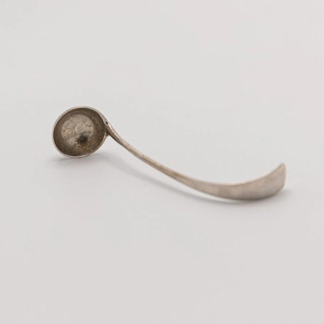 silver chalice spoon - .800 silver - 1850-1900