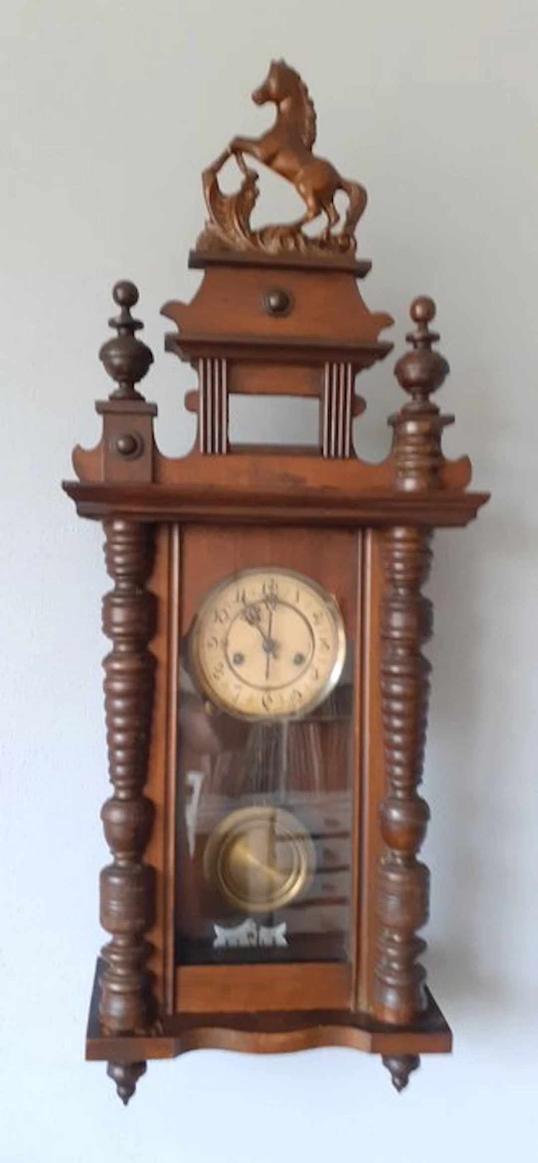 Box regulator clock - junghanz pfeilkreuz Biedermeier...