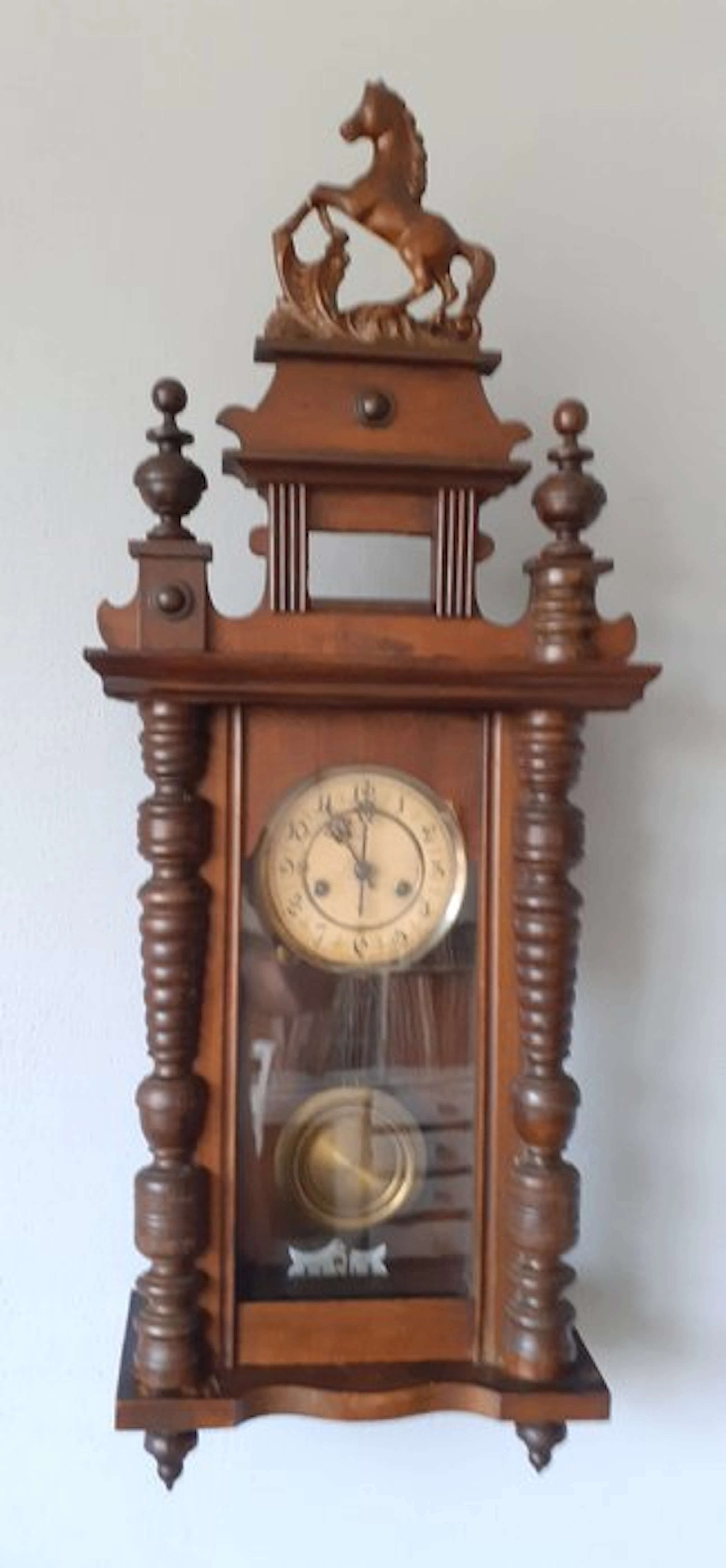 Box regulator clock - junghanz pfeilkreuz Biedermeier...