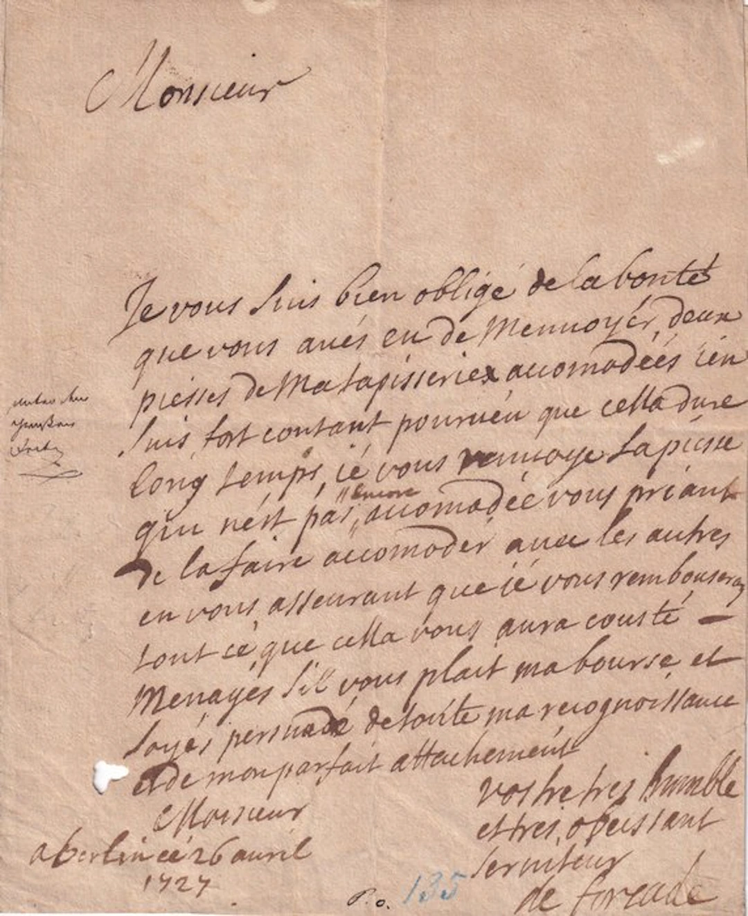 General Friedrich Wilhelm von Forcade (Preußen)...