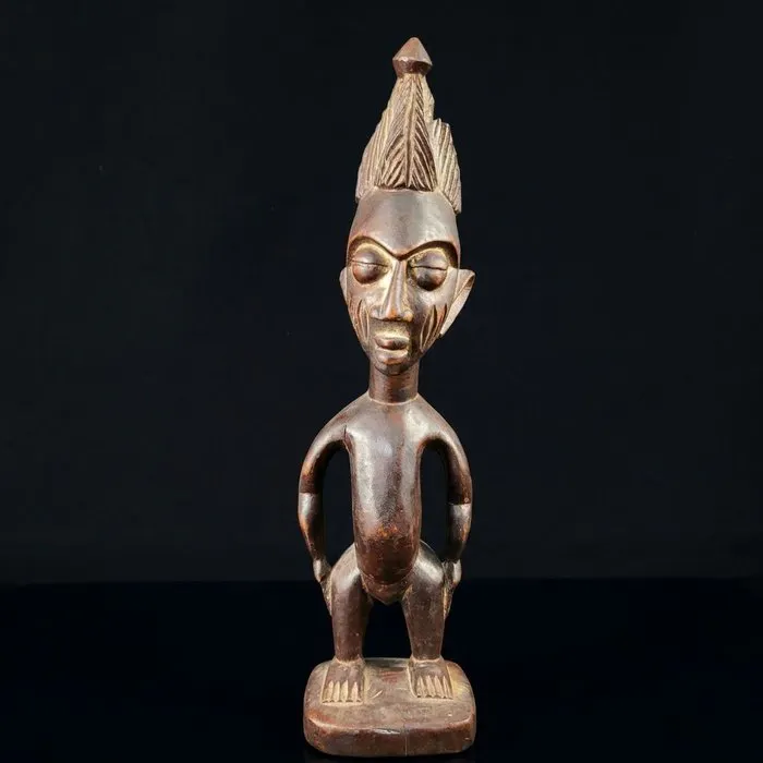 Ere Ibeji - Sculpture - Twin figurine - 33 cm - Nigeria (No reserve price)
