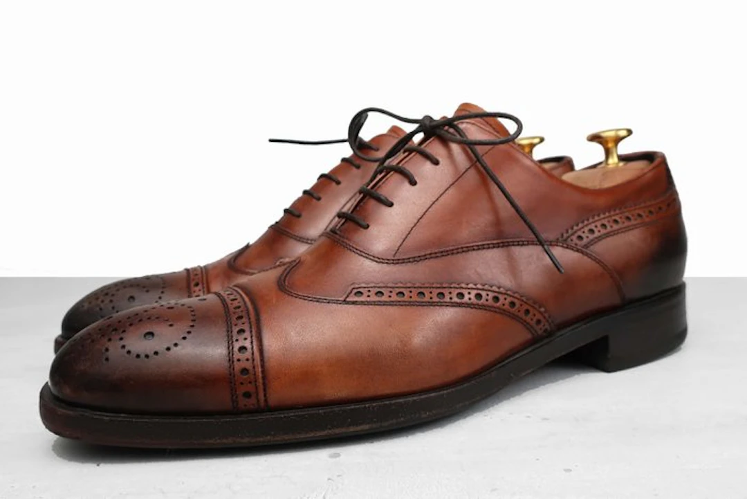 PRADA - Wingtip Oxford - Brogues - Size: EU 42.5