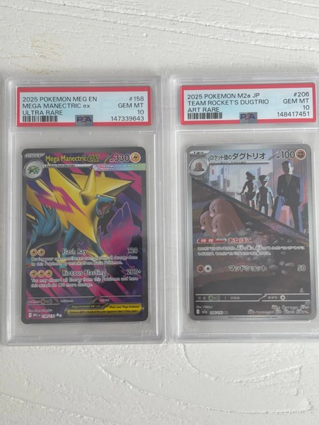 Pokémon - 2 Graded card - Mega Manectric ex & Team...