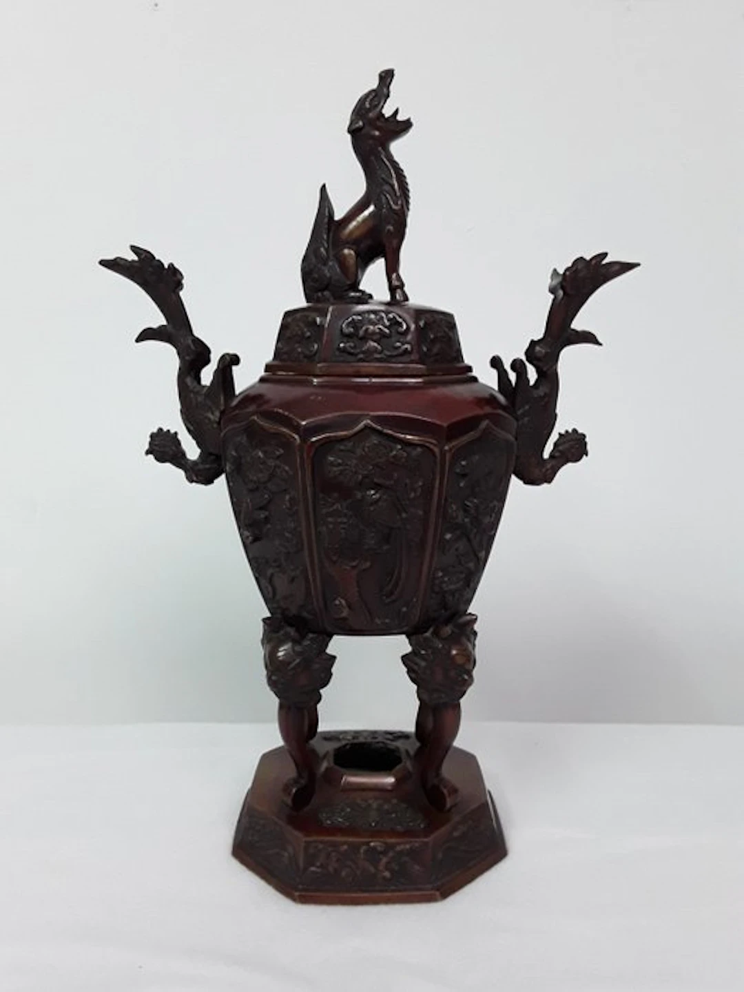 Incense burner - Bronze - Bronze, Meiji period, Japan