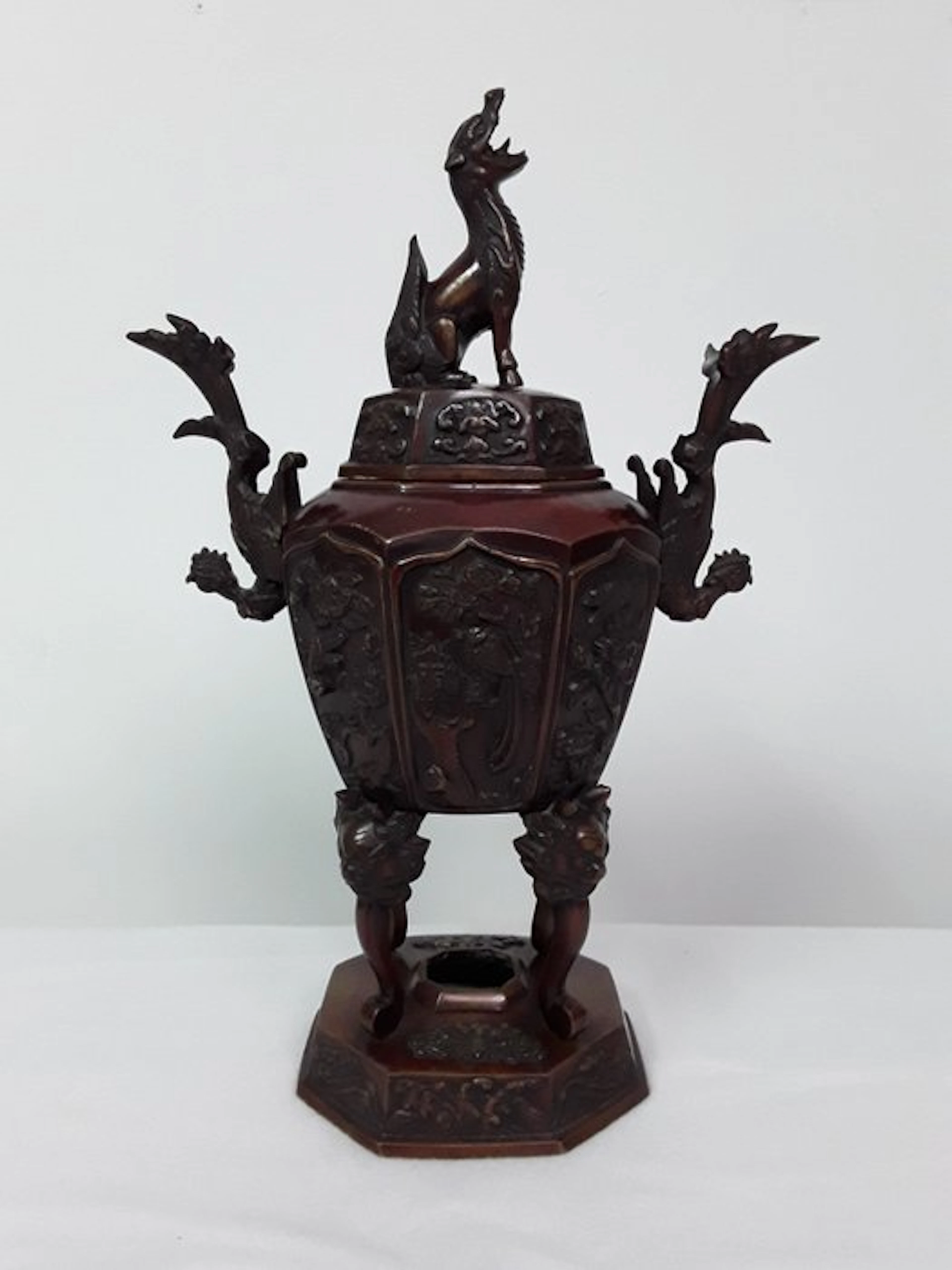 Incense burner - Bronze - Bronze, Meiji period, Japan
