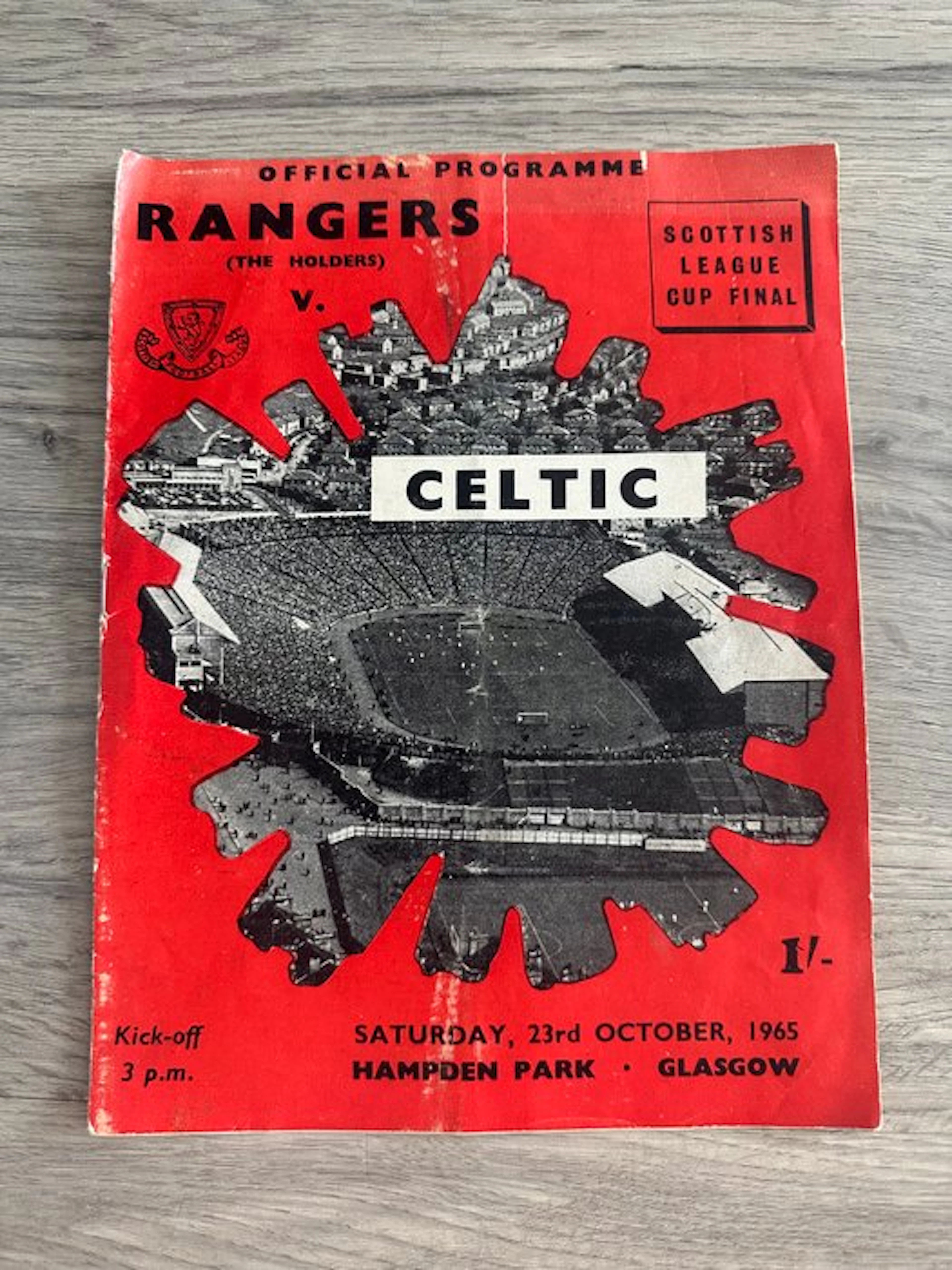 Celtic - Scottish League Cup Final - 1965 - Event programme