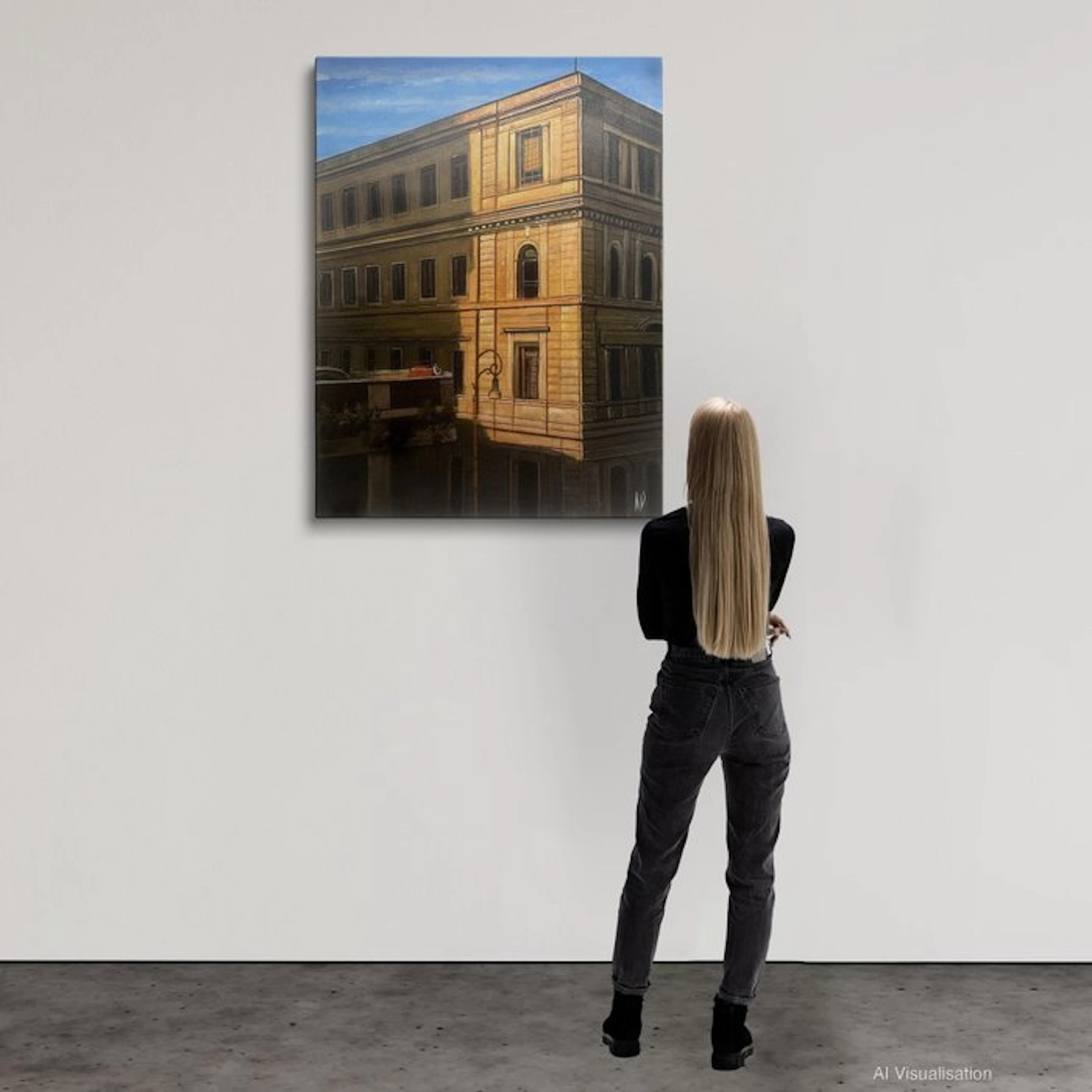 Anne Dias (1985) - (100% Hand painted) - The Sun s Perspective