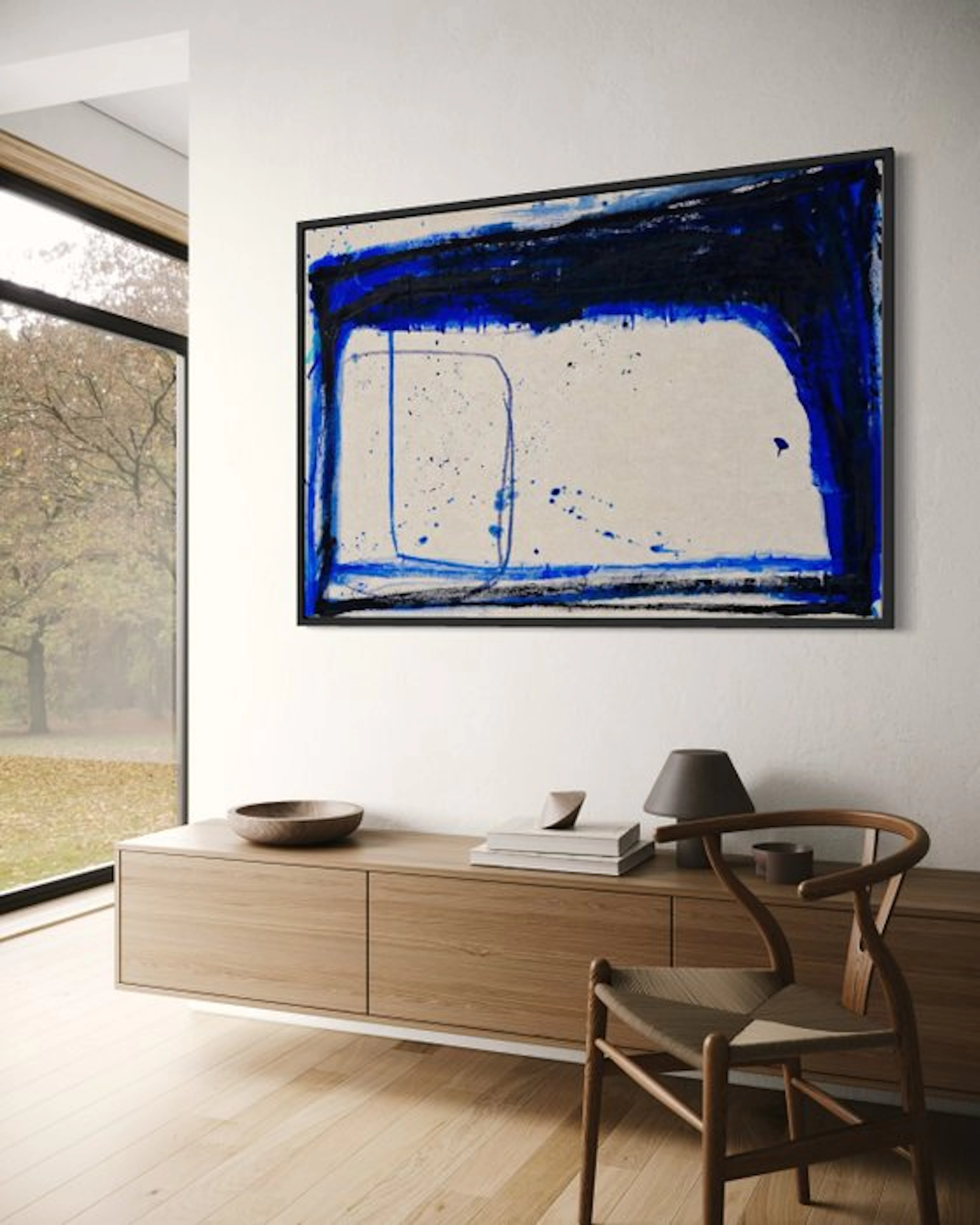 NOVA! - Blue as a place _ XXL extra large abstract sea / ocean painting