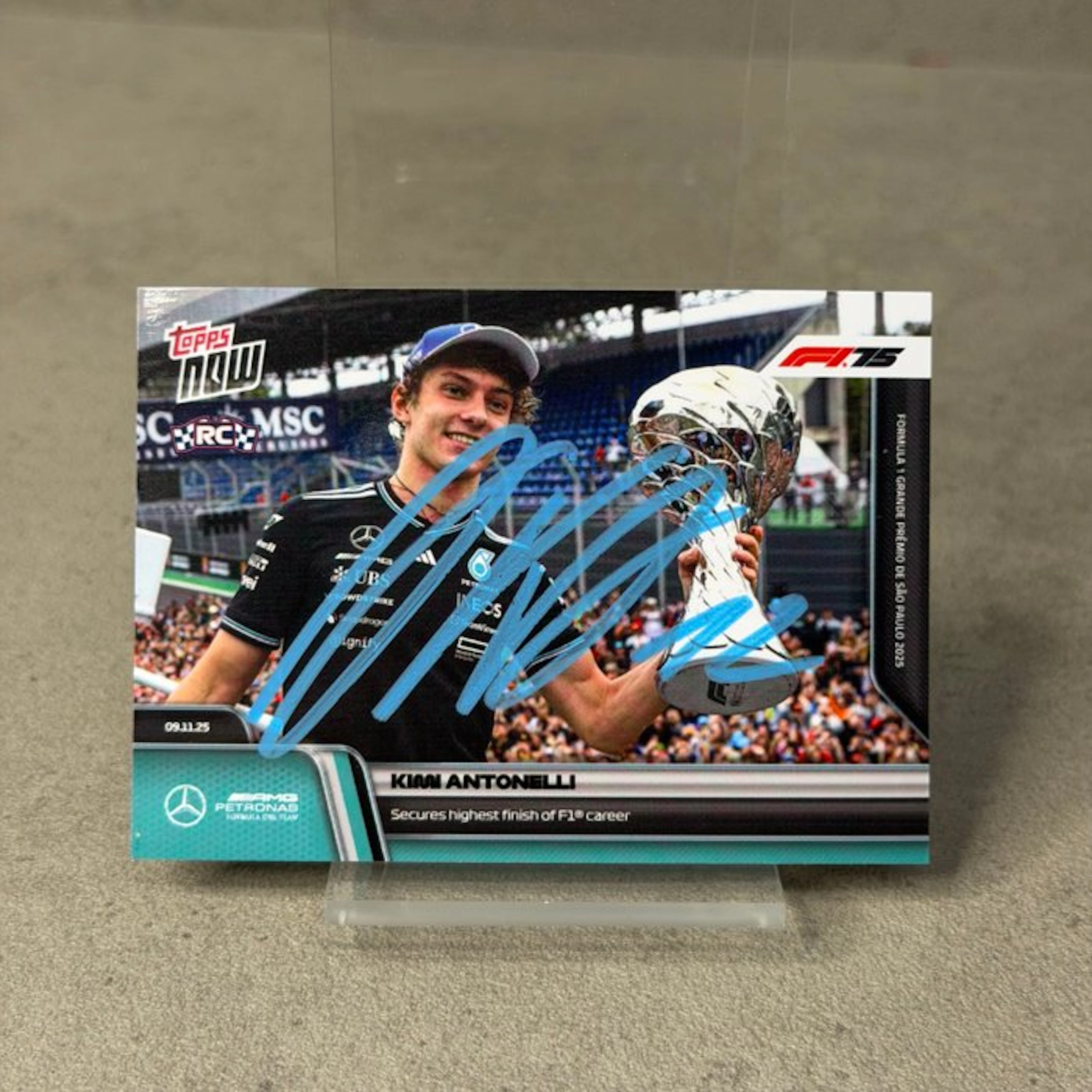 Mercedes - Topps Now - Secures highest finish of F1...