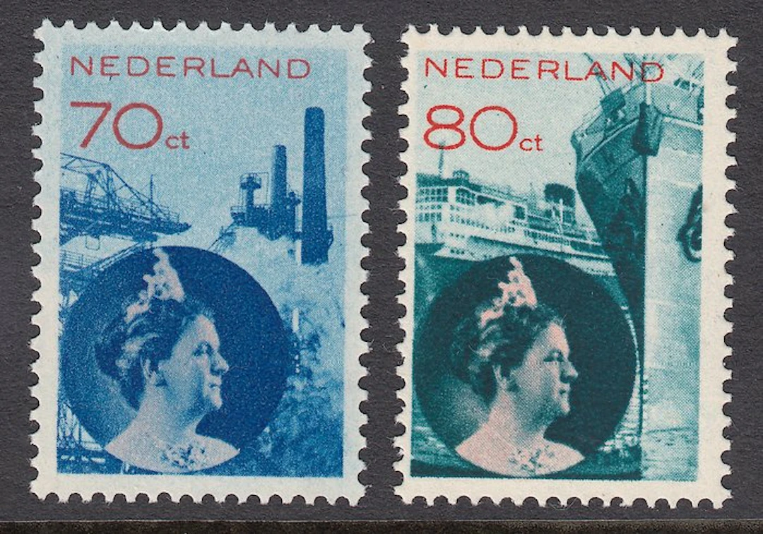 Netherlands 1931 - Queen Wilhelmina 'Photomontage' - NVPH 236/237