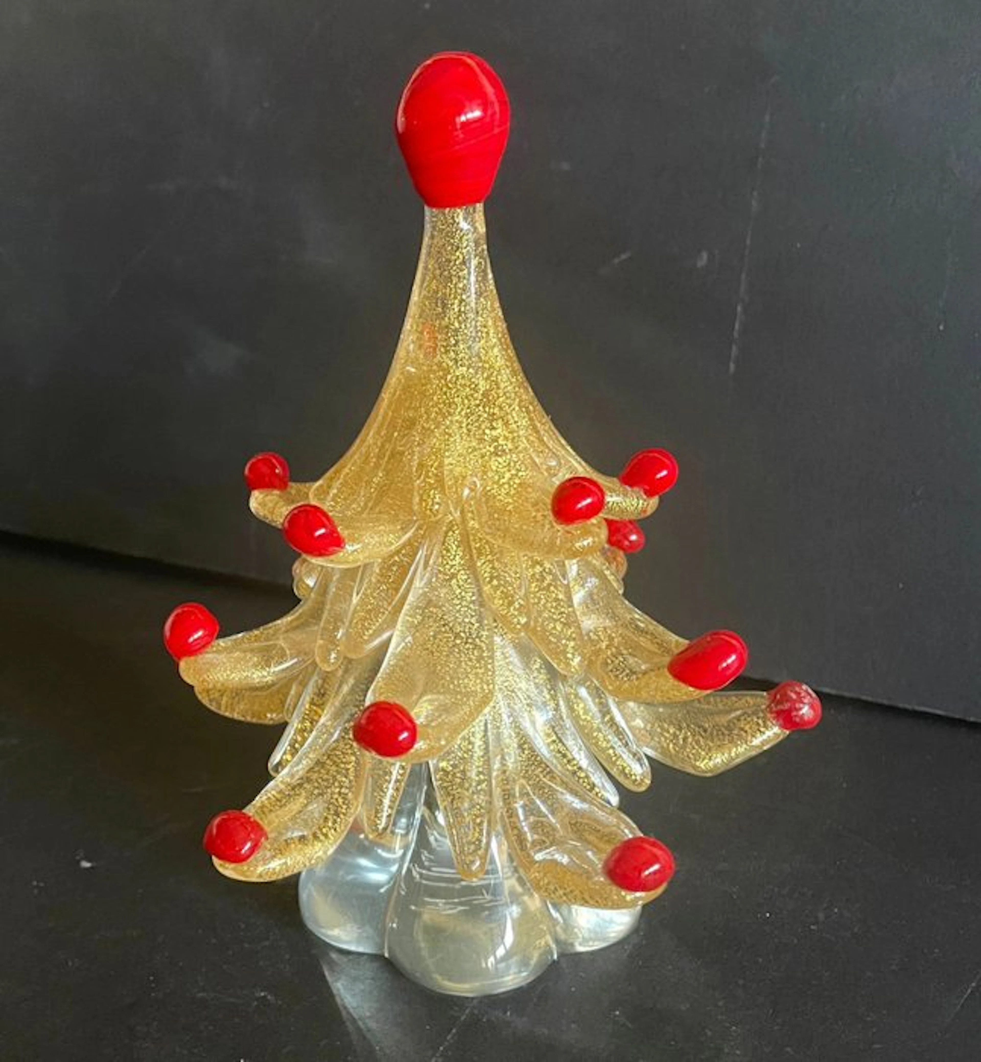 Archimede Seguso - Christmas figurine Archimede Seguso / Murano - 24kt gold