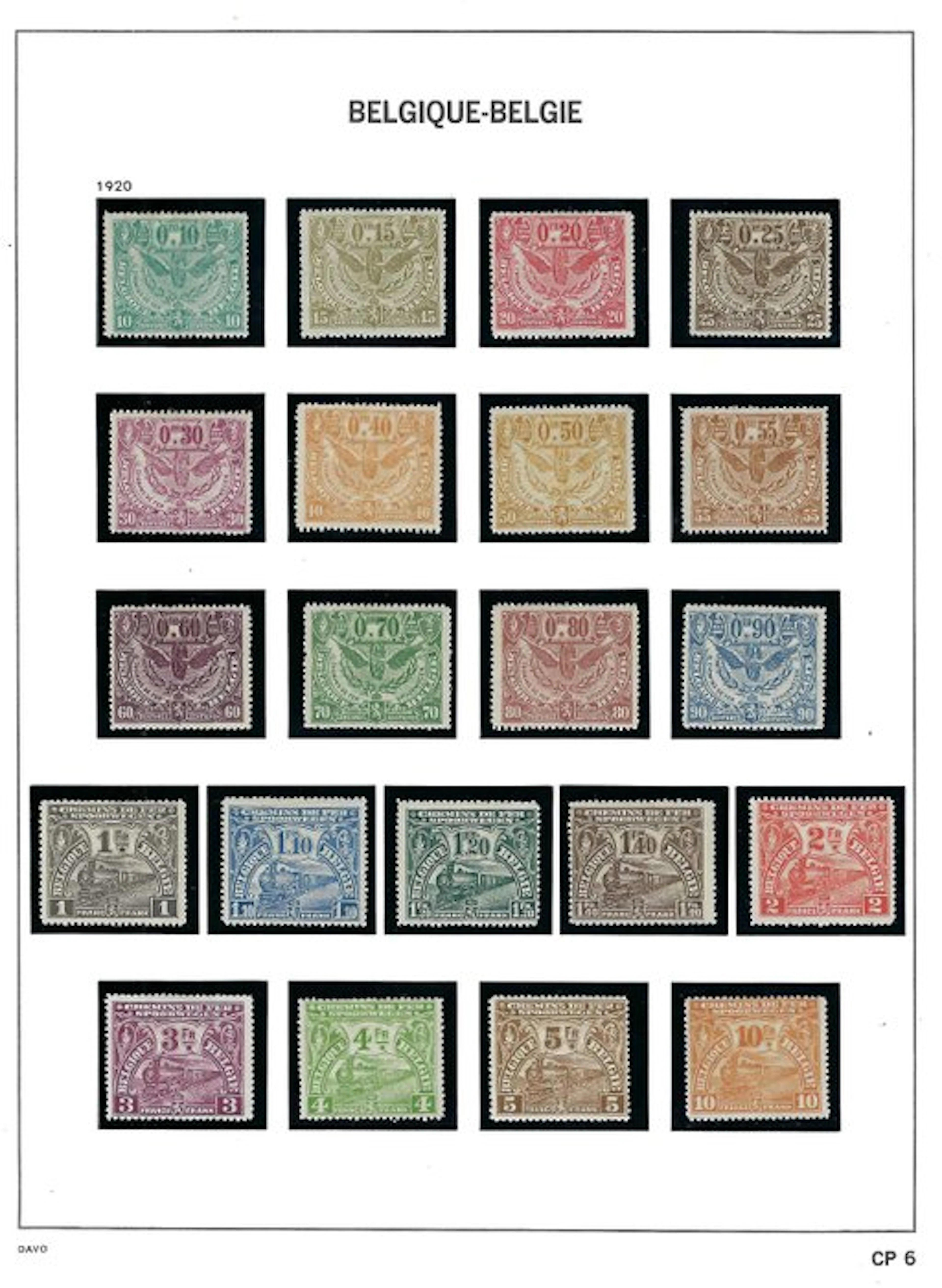 Belgium 1920 - Railway securities issue in London - OBP/COB TR79/99