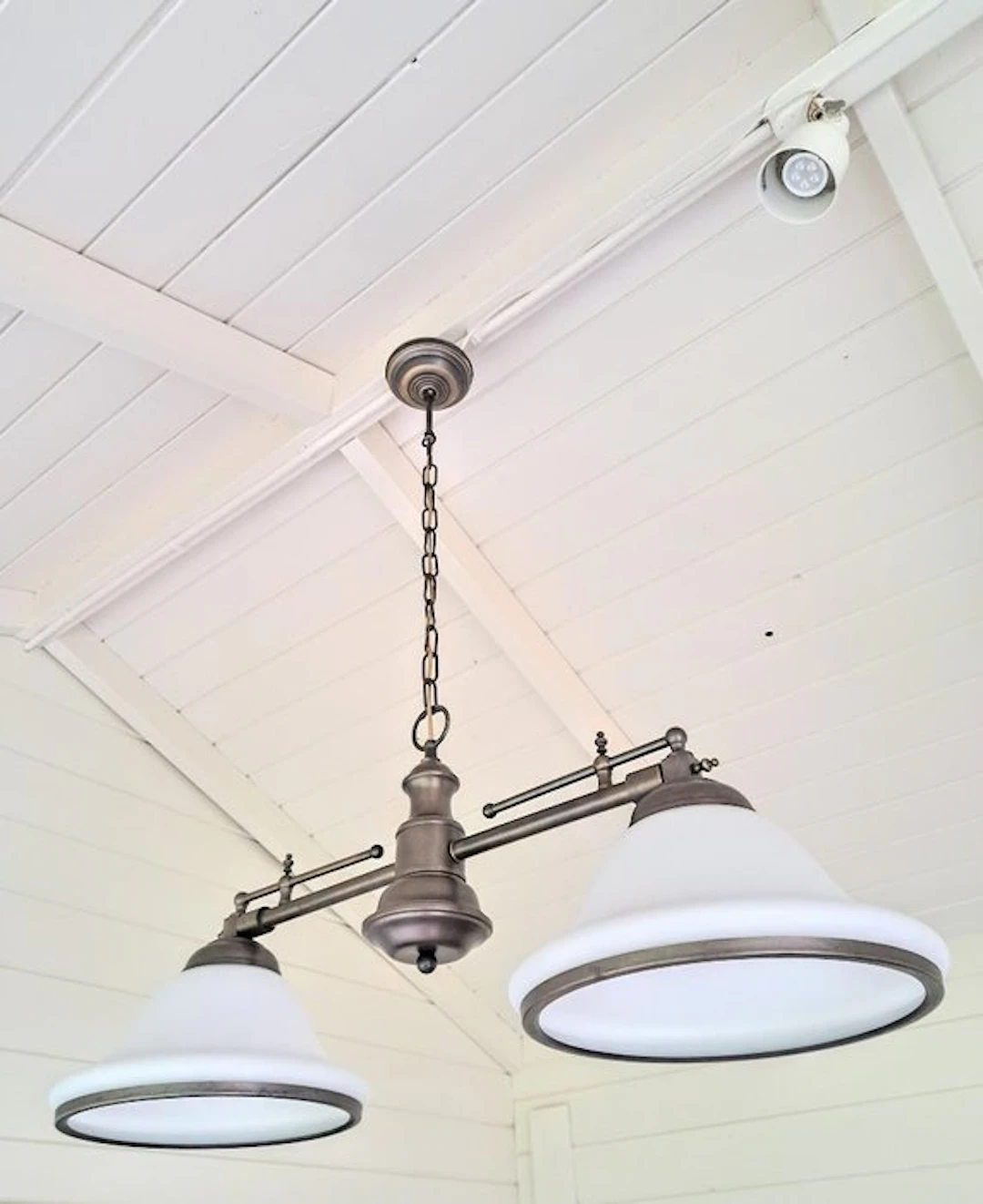 Schitterende hanglamp - Bibliotheeklamp - uitschuifbaar - Hanging lamp - Brass