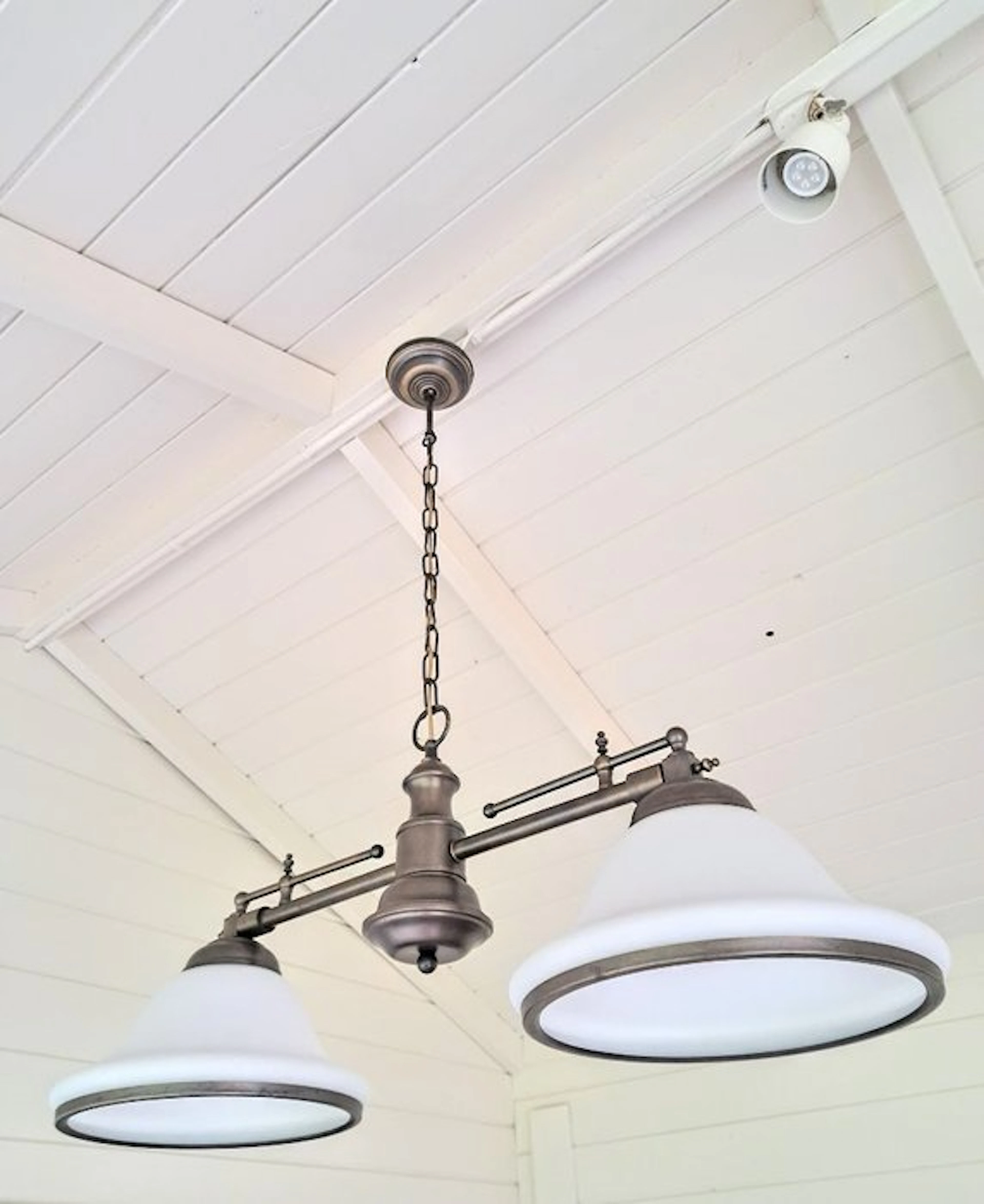 Schitterende hanglamp - Bibliotheeklamp - uitschuifbaar - Hanging lamp - Brass